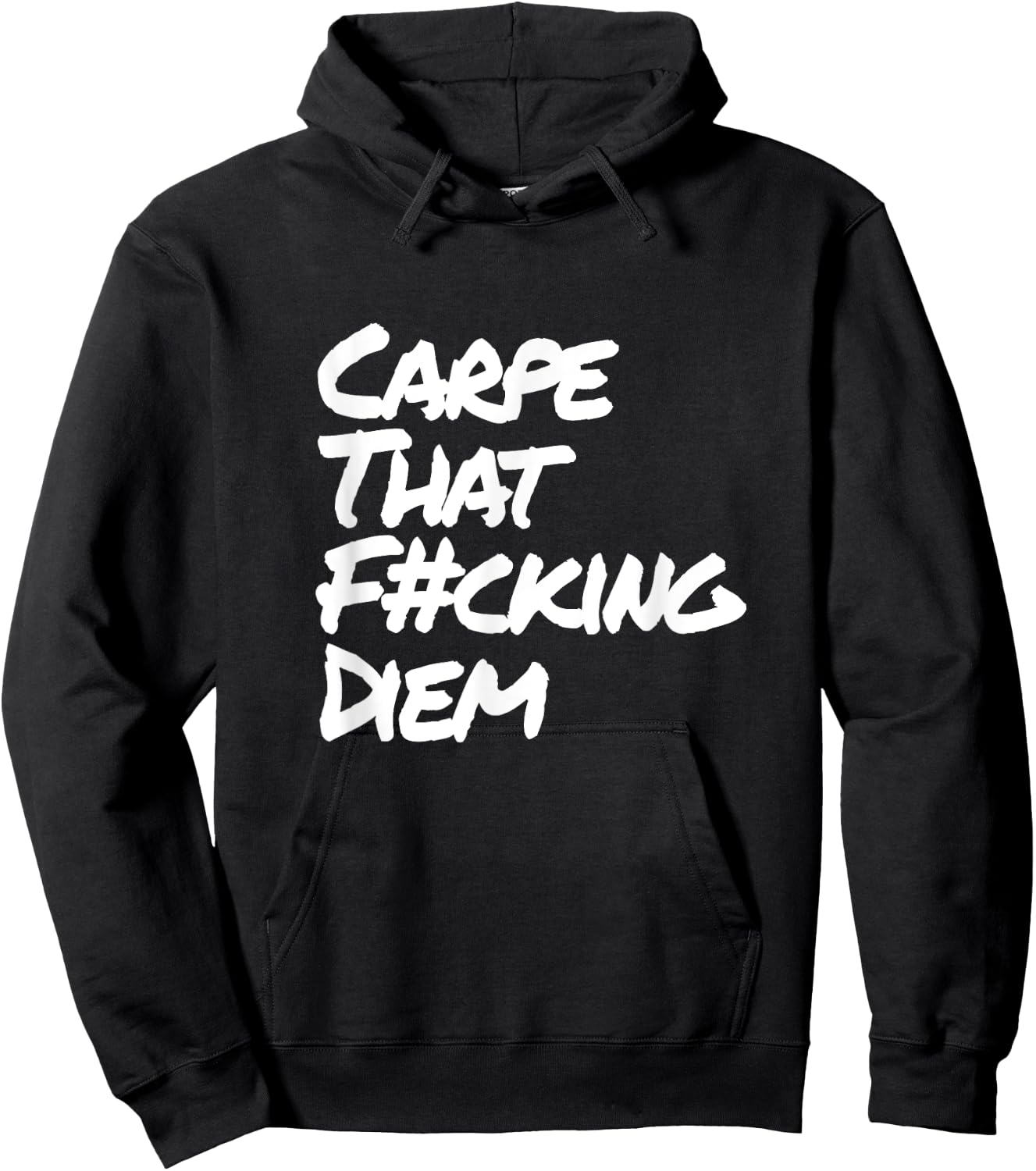 Carpe That Fucking Diem | seize the day Latin Yoga Saying Hoodie - Hoodie | Black