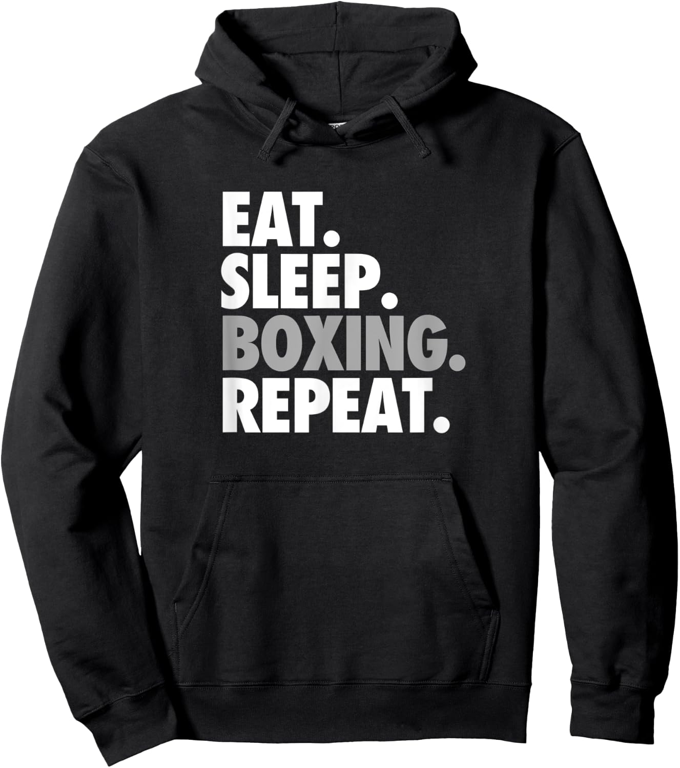Eat. Sleep. Boxing. Repeat. - Sports and Athlete Hoodie - Hoodie | Black