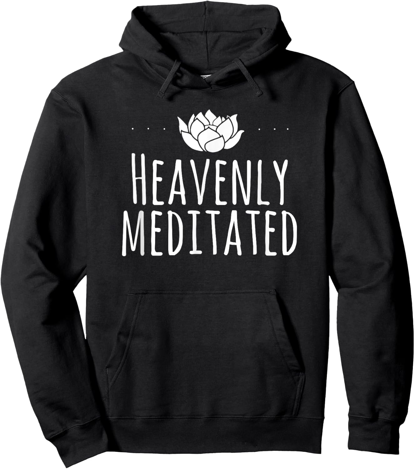 Heavenly Meditated Meditate Yoga Lotus Buddhist Meditation Hoodie - Hoodie | Black