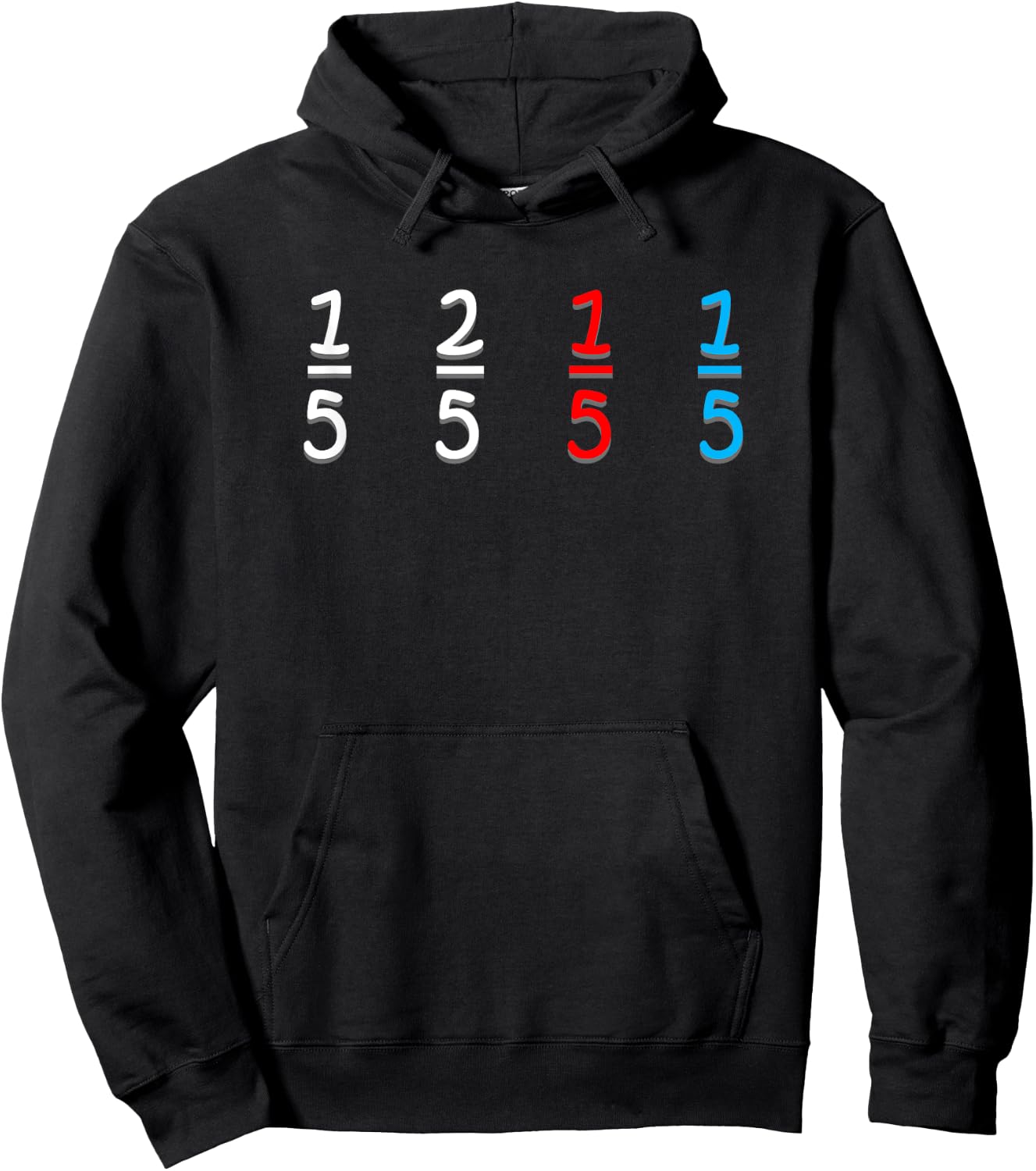 Funny Math Fraction Humor Mathematicians Hoodie - Hoodie | Black