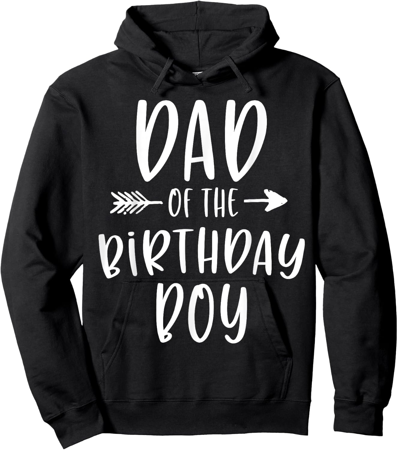 Dad of the Birthday Boy Daddy And Son Bday Party Father Hoodie - Hoodie | Black