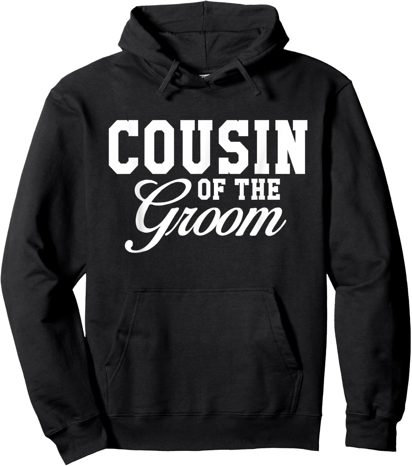 Cousin Of The Groom Wedding Party Hoodie - Hoodie | Black