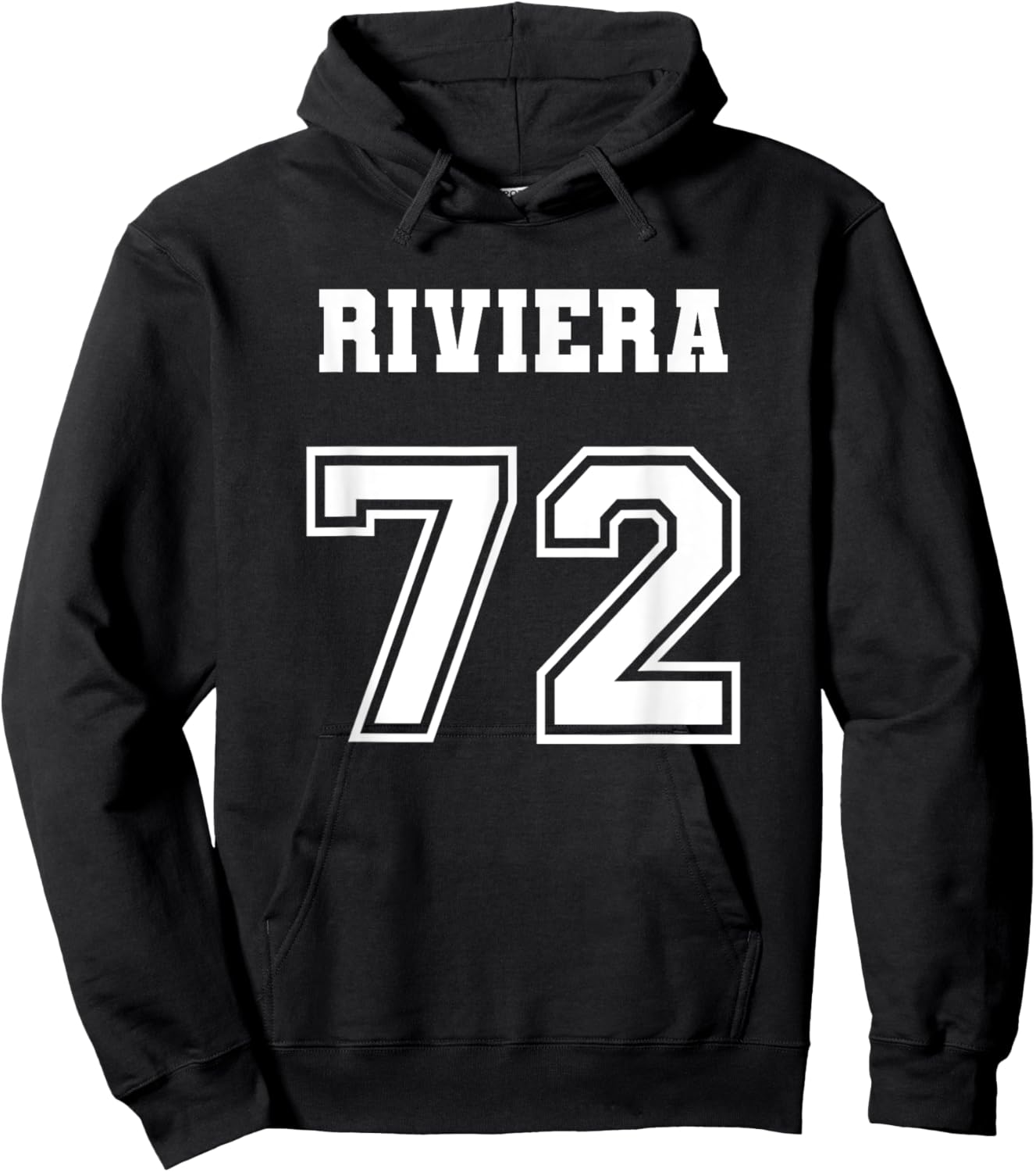 Jersey Style Riviera 72 1972 Classic Lowrider Car Hoodie - Hoodie | Black