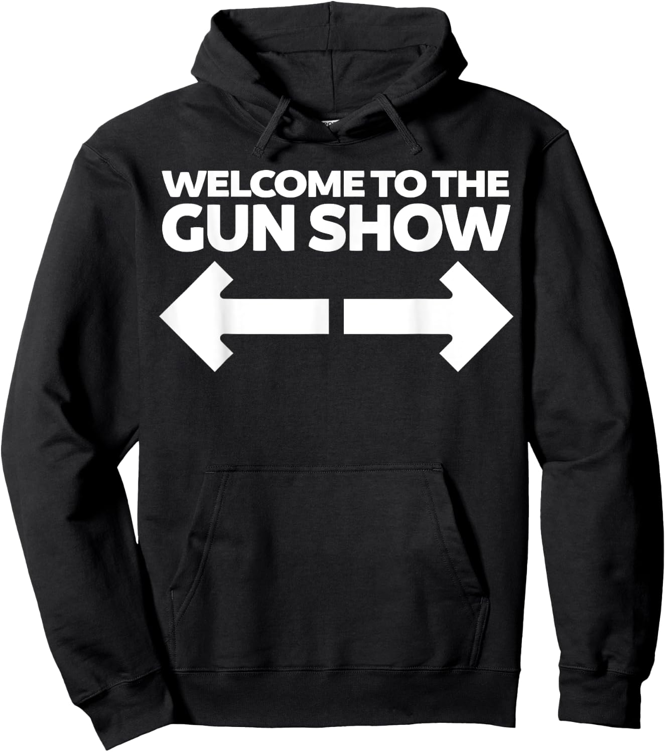 Welcome to the Gun Show Funny Bodybuilder Gym Hoodie - Hoodie | Black