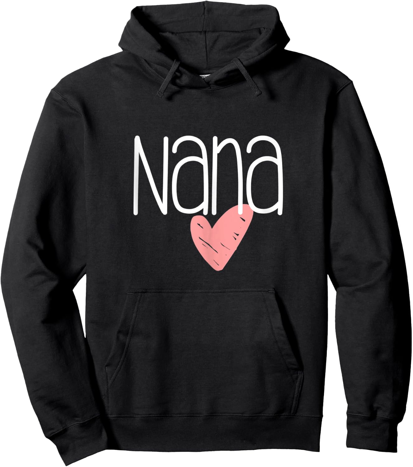 Cute Mother's Day Nana Heart Women's Hoodie - Hoodie | Black