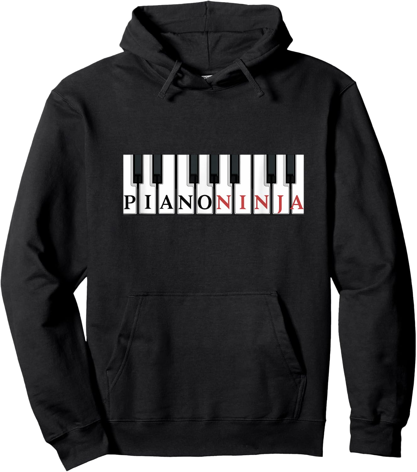 Piano Player Shirt - Piano Ninja Hoodie - Hoodie | Black