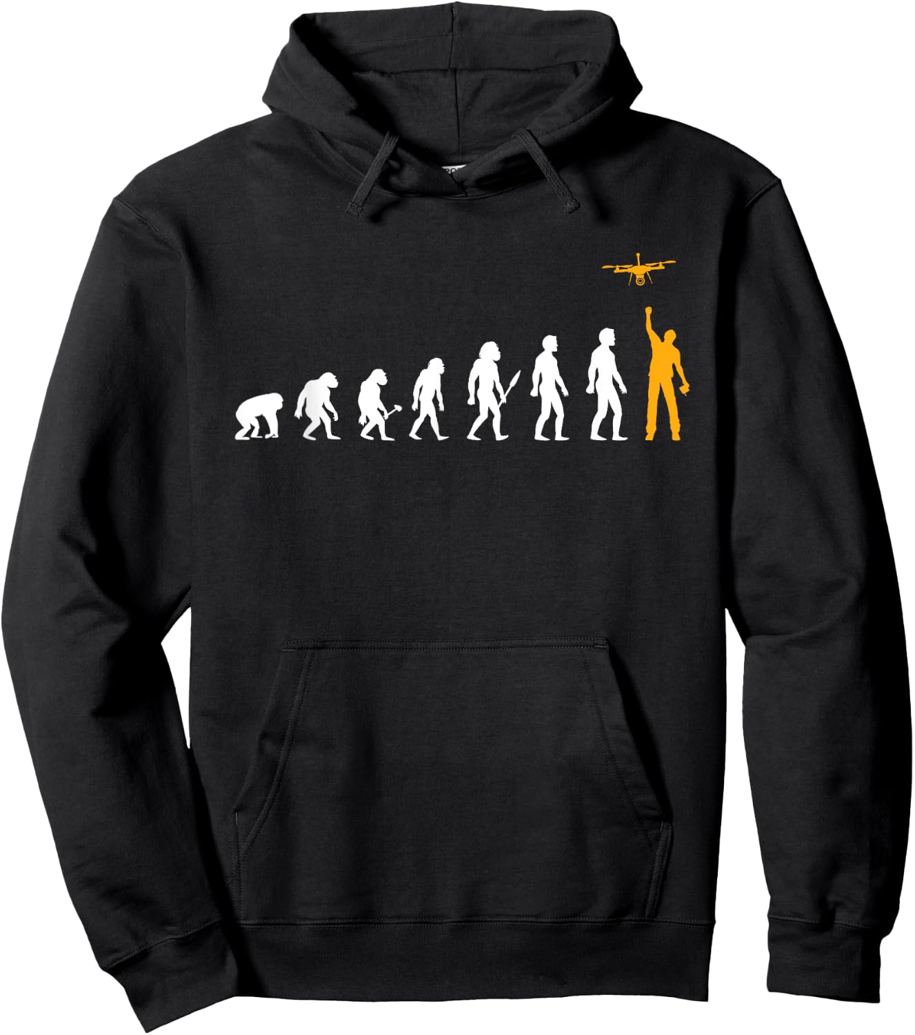 Quadcopter Drone Evolution - FAA Certified Drone Pilot RC Hoodie - Hoodie | Black