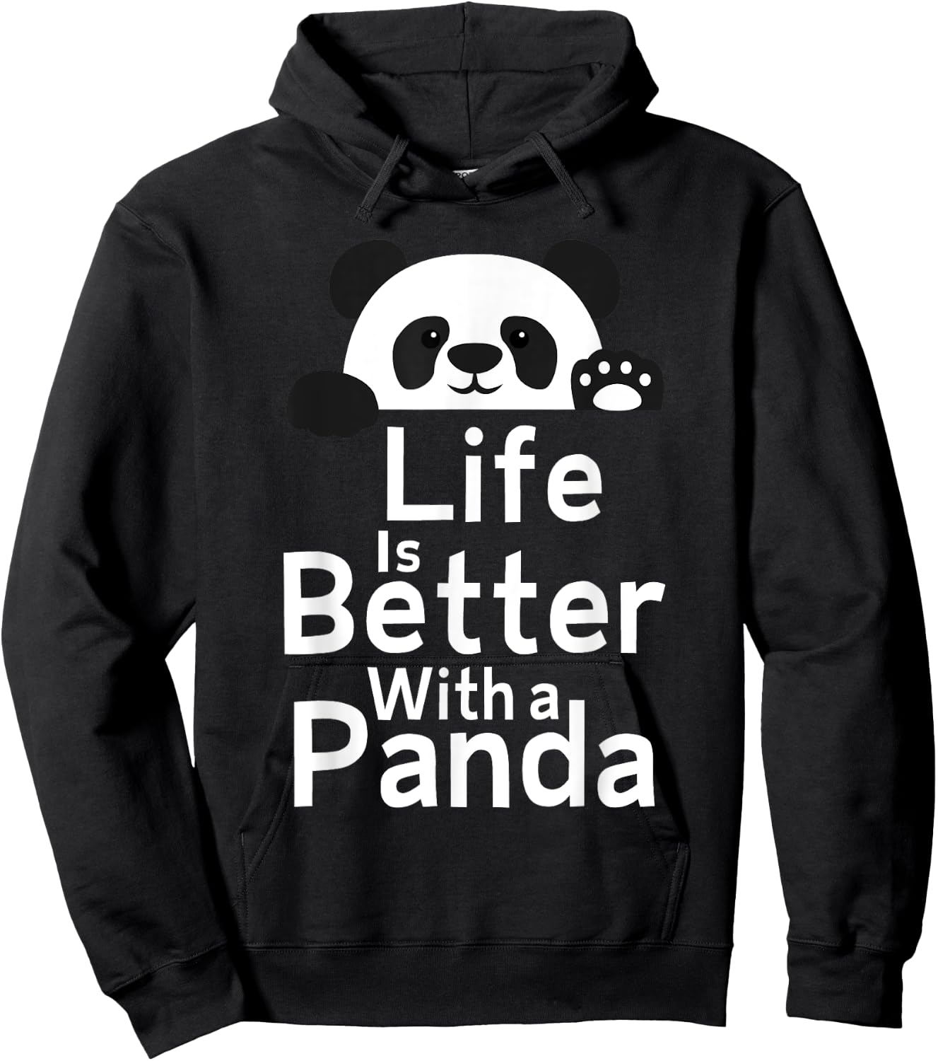 Life Is Better With A Panda - Panda Lover Hoodie - Hoodie | Black
