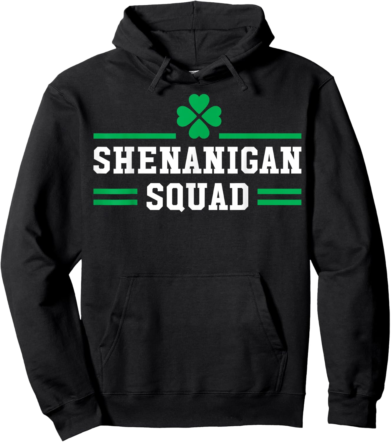 Shenanigan Squad Funny St Patricks Day 2020 Drinking Hoodie - Hoodie | Black