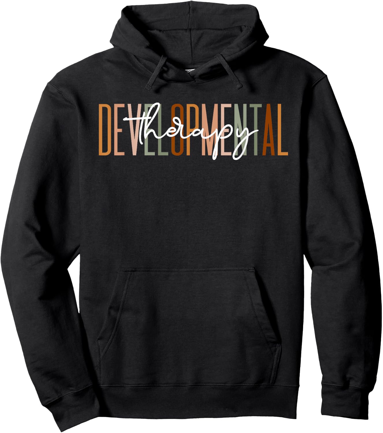 Boho Early Intervention Team Gifts Co. Boho Modern Black Hoodie - Hoodie | Black