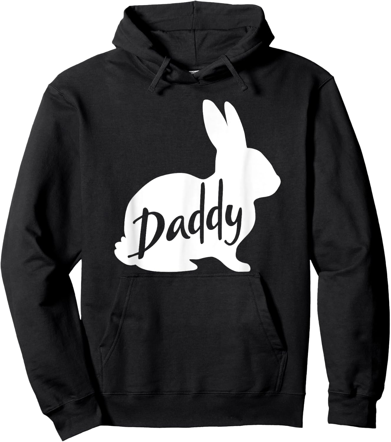 Daddy Bunny Rabbit Father Dad Easter Hoodie - Hoodie | Black