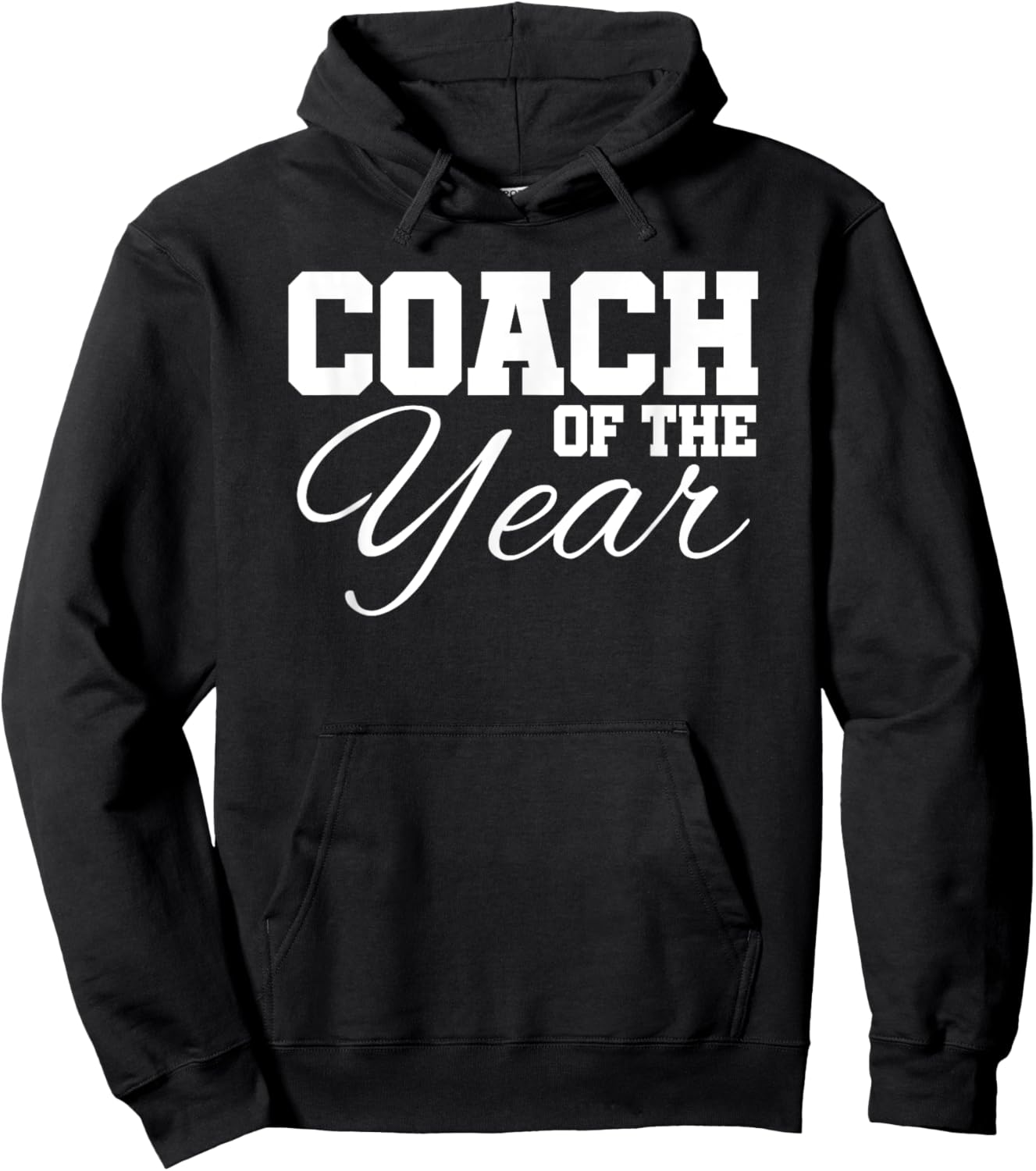 Coach Of The Year Sports Team End Of Season Recognition Hoodie - Hoodie | Black
