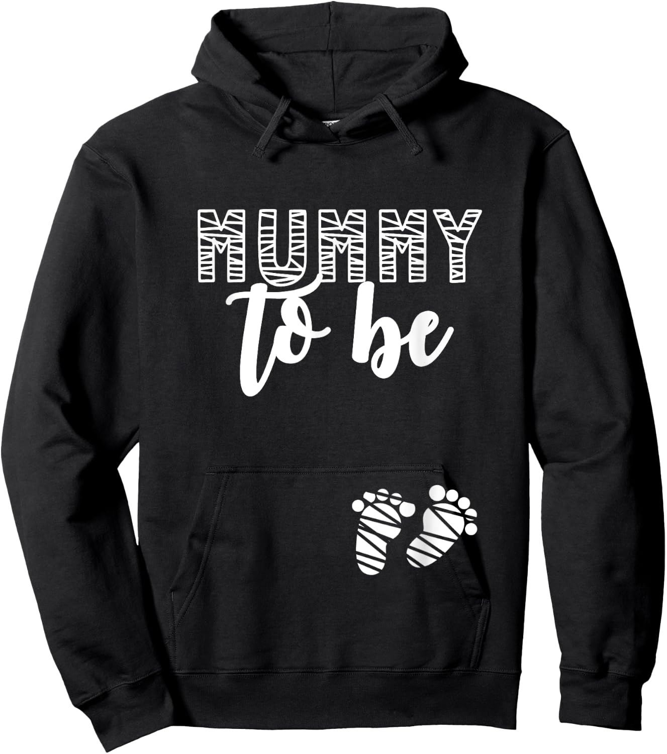 Halloween Pregnancy Announcement Mummy To Be Fall Autumn Hoodie - Hoodie | Black
