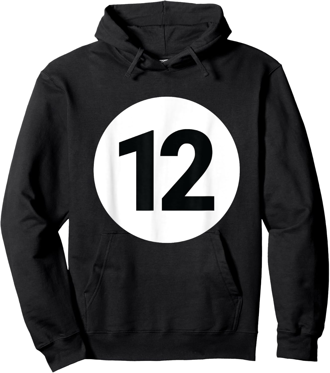 8 Pool Ball 12 Billiards Costume Halloween Group Matching Hoodie - Hoodie | Black