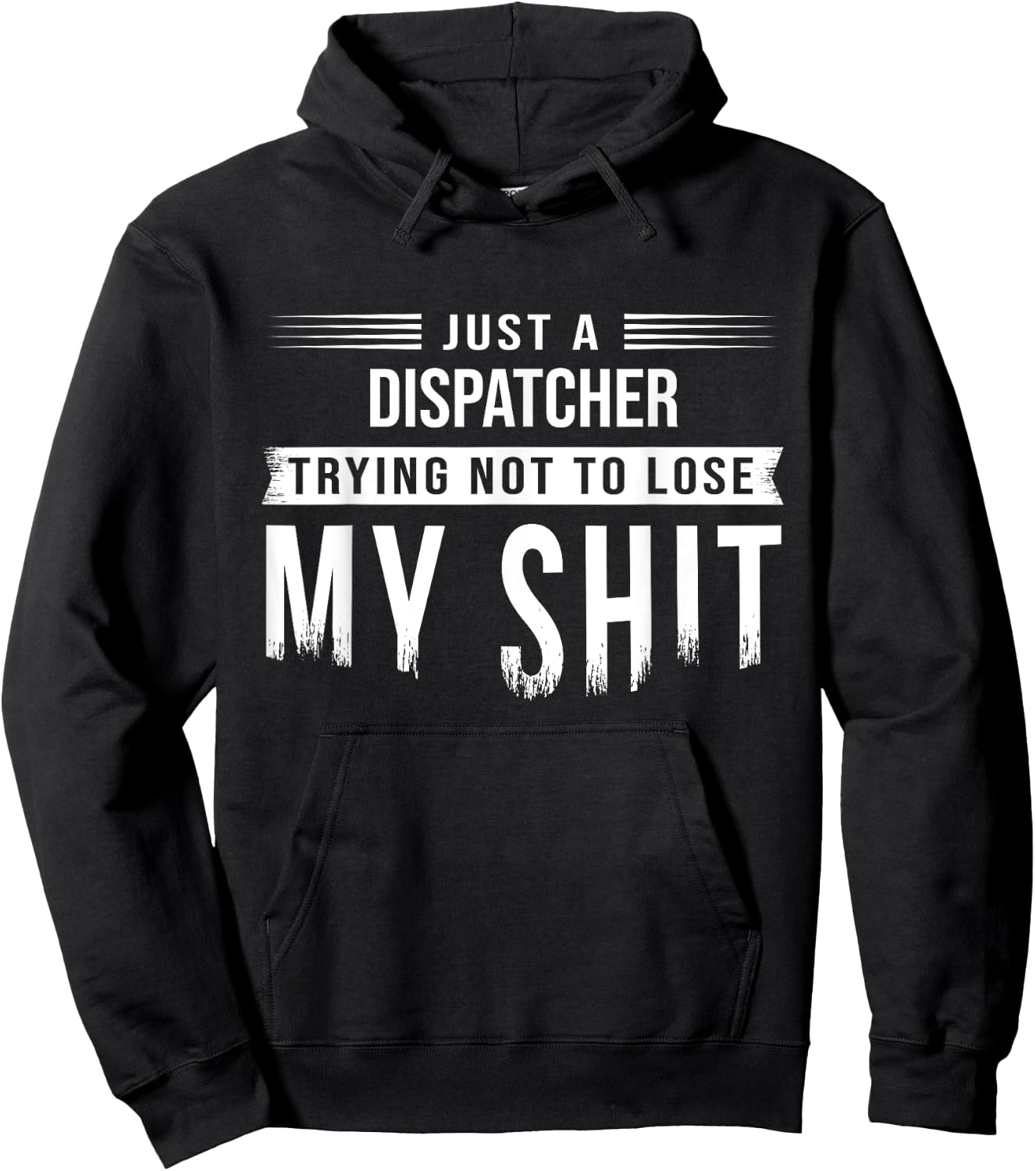 911 Dispatcher or Truck Dispatch Swearing Funny Saying Hoodie - Hoodie | Black