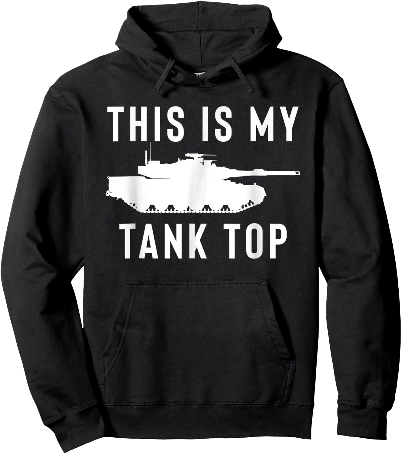 M1 Abrams Tank Funny Sarcastic Military Pun Gift Hoodie - Hoodie | Black