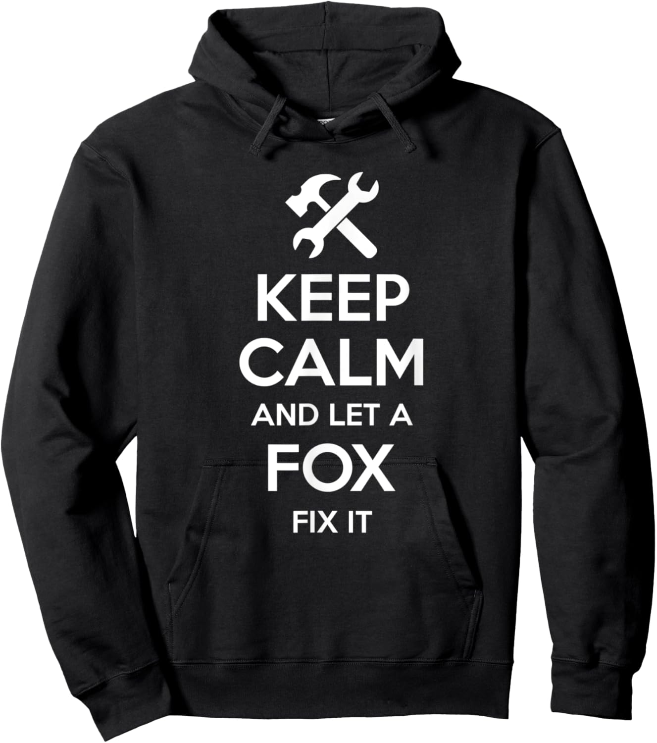 FOX Funny Surname Birthday Family Tree Reunion Gift Hoodie - Hoodie | Black