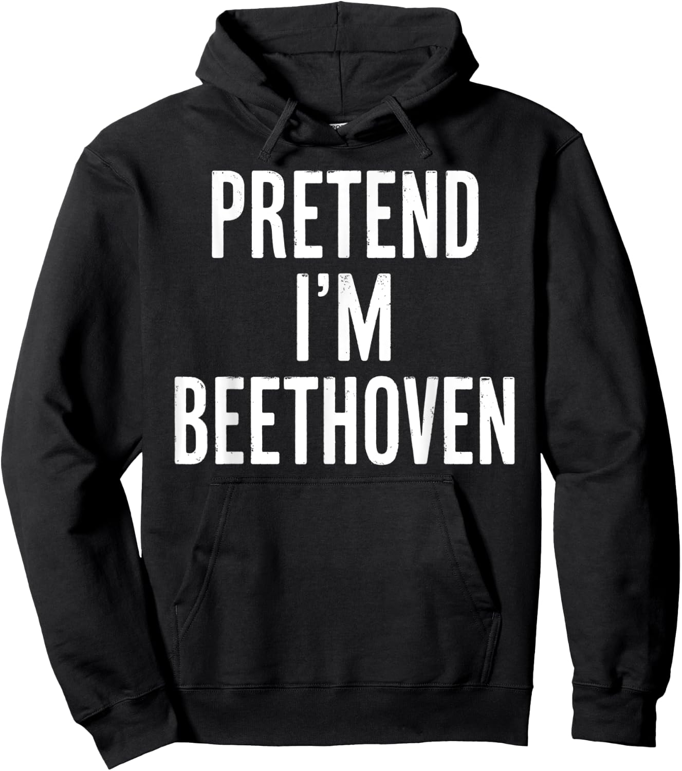Simple Easy Pretend I'm Beethoven Halloween Costume Hoodie - Hoodie | Black