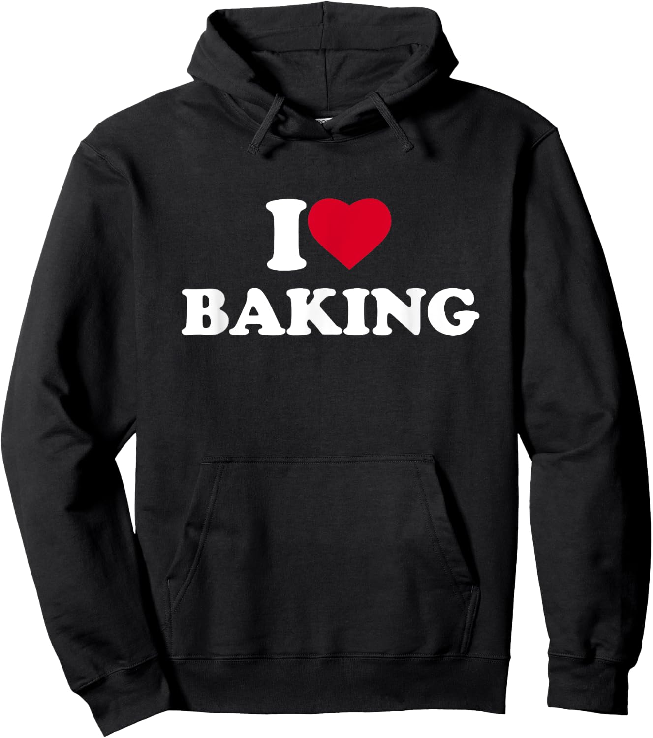 I Love Baking I Heart Baking Lover Baker Hoodie - Hoodie | Black