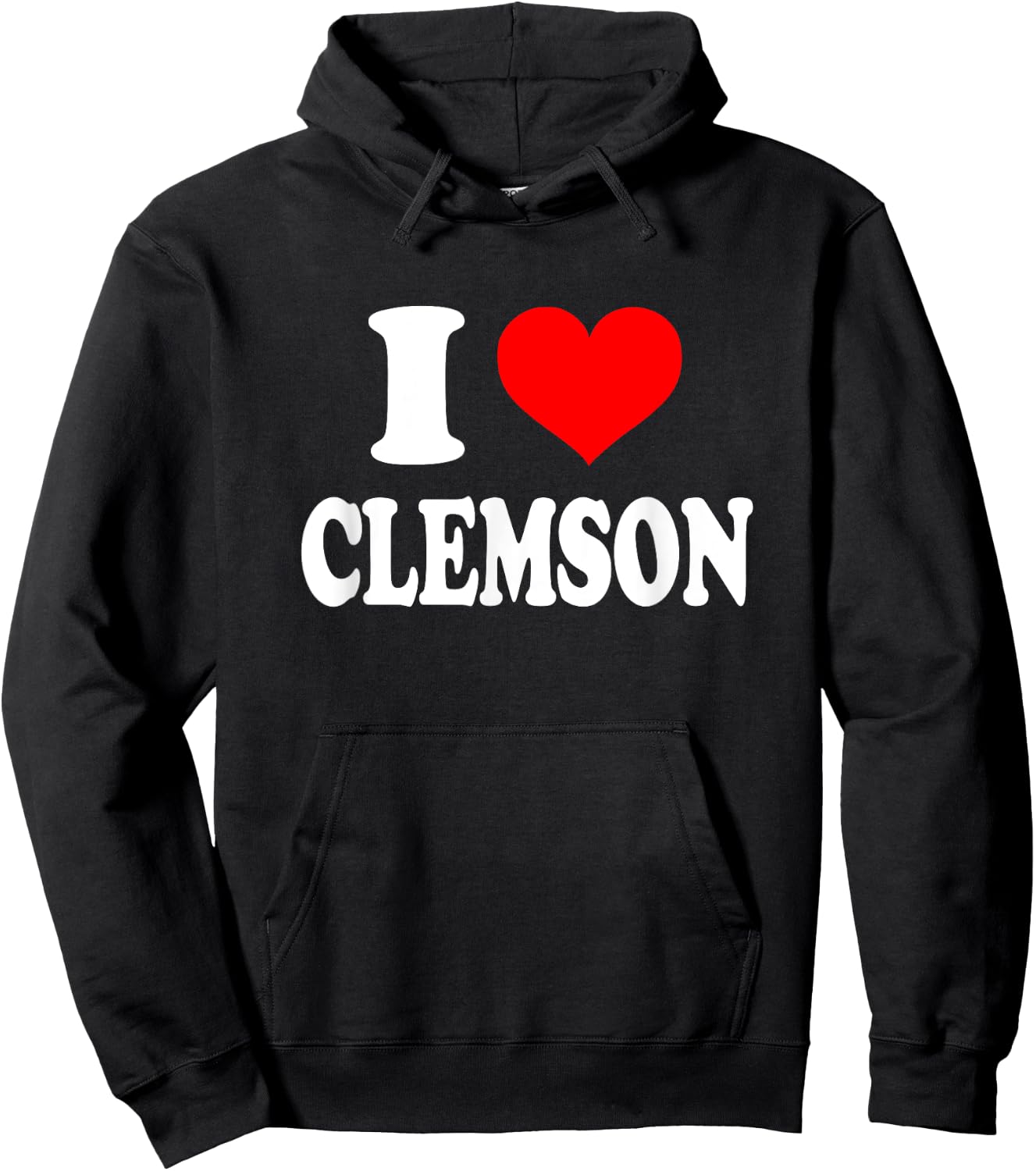 I Love Clemson Hoodie - Hoodie | Black