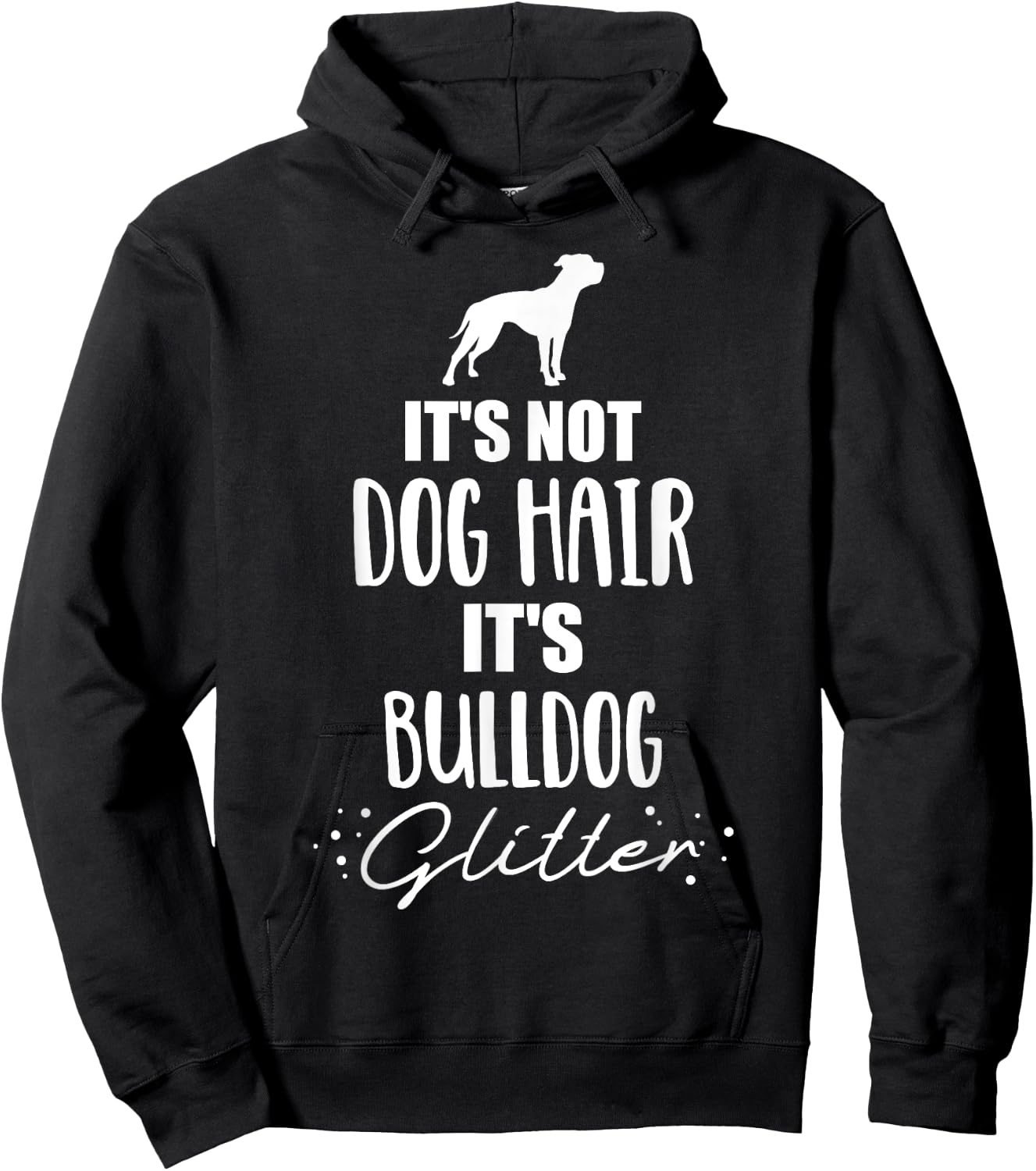 It's not dog hair, it's American Bulldog Women Girls Kids Hoodie - Hoodie | Black