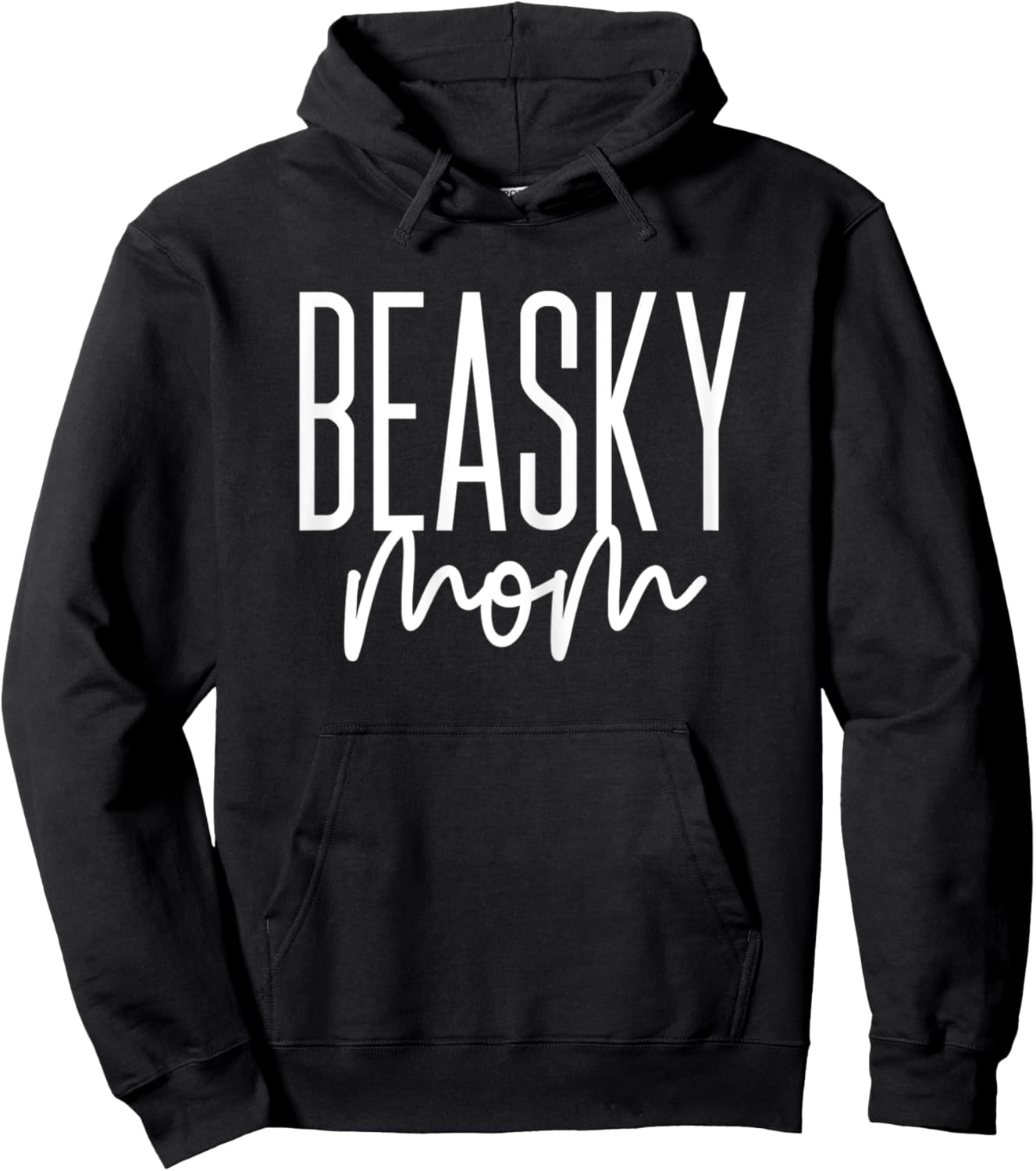 Beasky Beagle Husky Mix Dog Beasky Mom Hoodie - Hoodie | Black