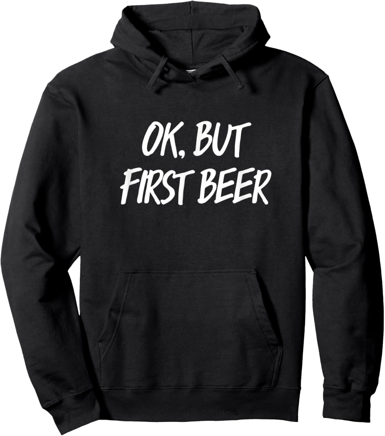 OK But first beer Hoodie - Hoodie | Black