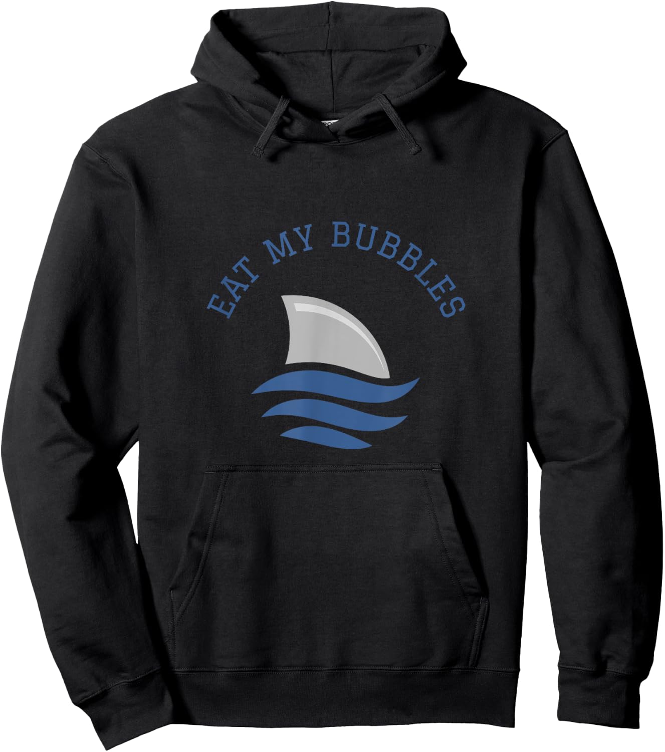 Swimming Funny Saying Eat My Bubbles Hoodie - Hoodie | Black
