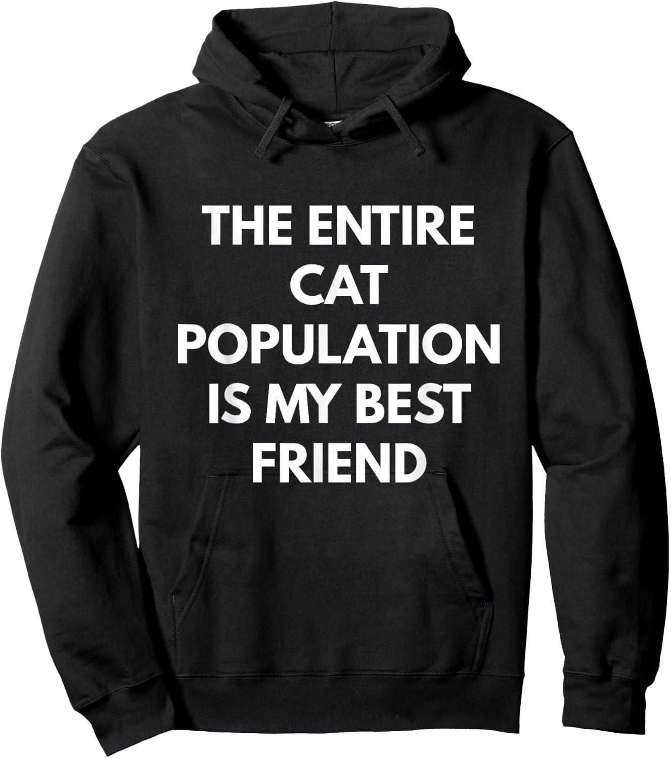 The Entire Cat Population is my Best Friend Women Hoodie - Hoodie | Black