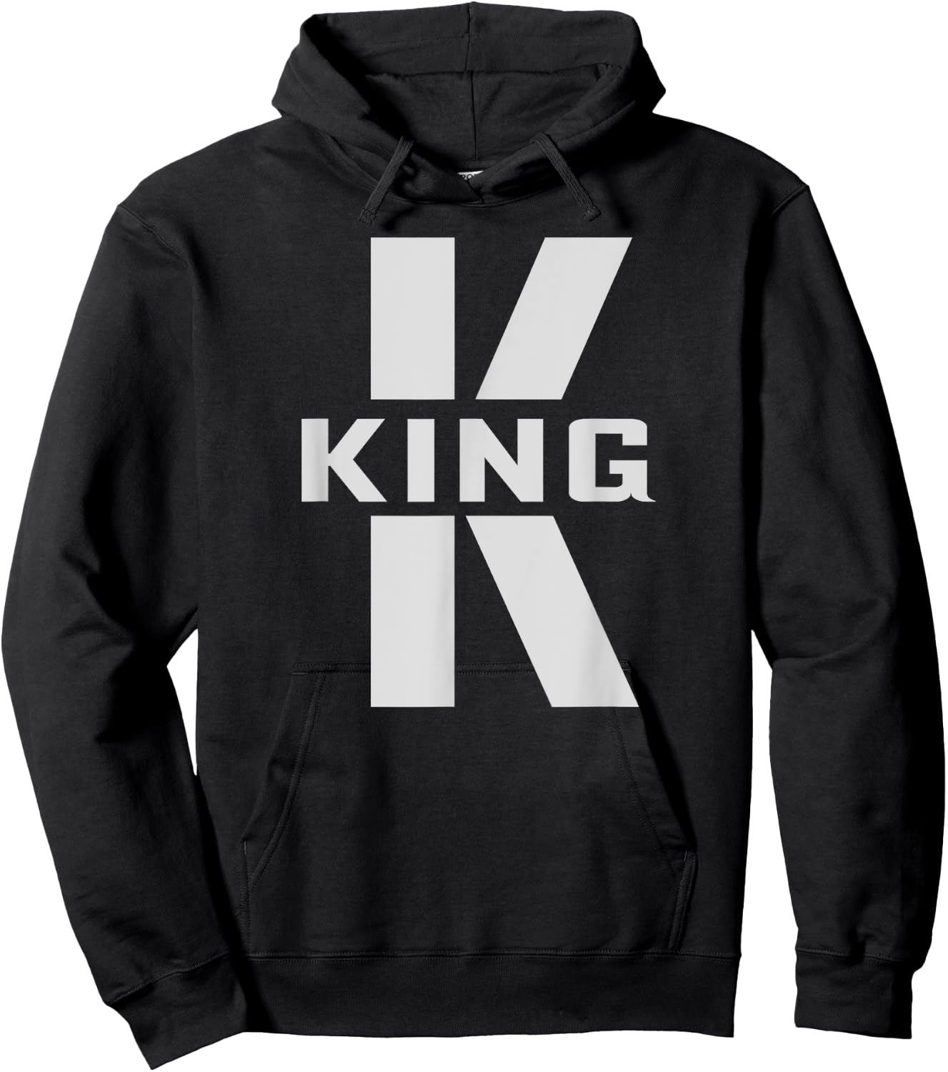 King Costume Letter K Matching Couples Gifts Q for Queen Hoodie - Hoodie | Black