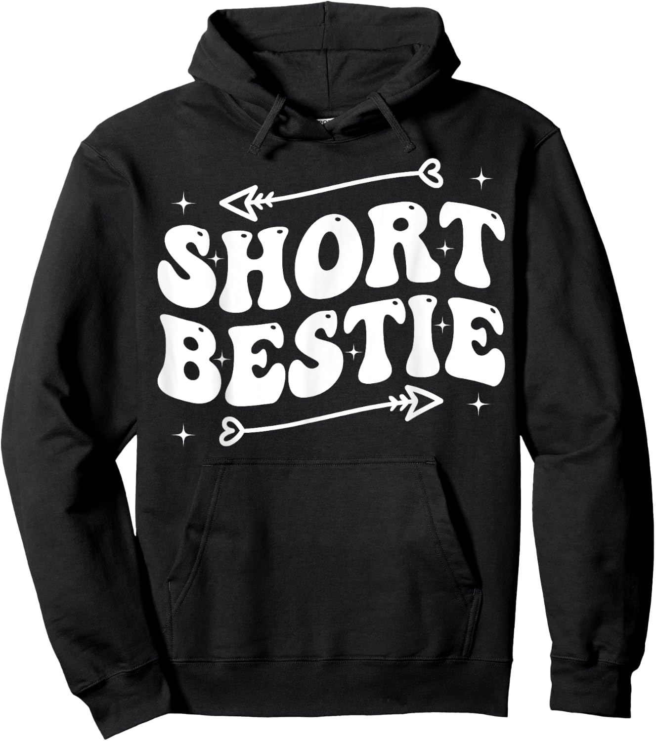 Best Friend Matching Tall Short Bestie Besties Matching Hoodie - Hoodie | Black
