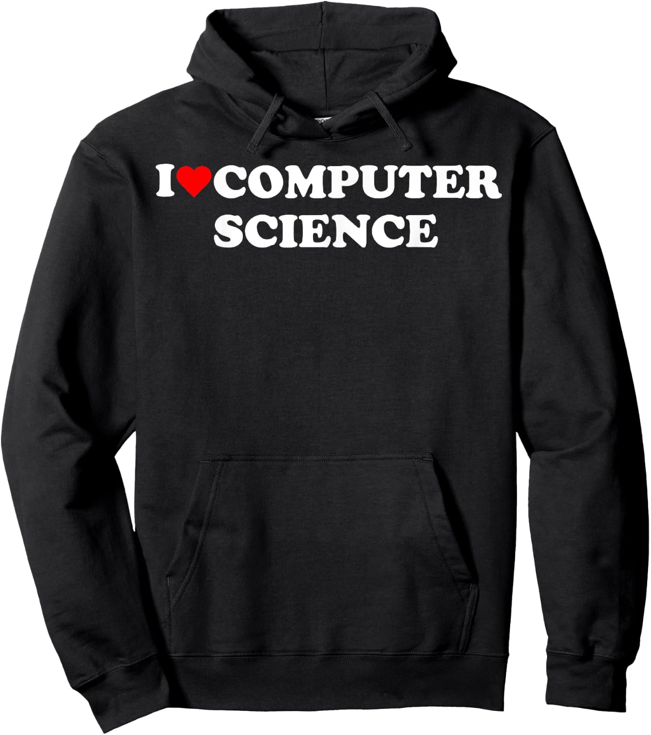 I heart computer science I love computer science programmer Hoodie - Hoodie | Black