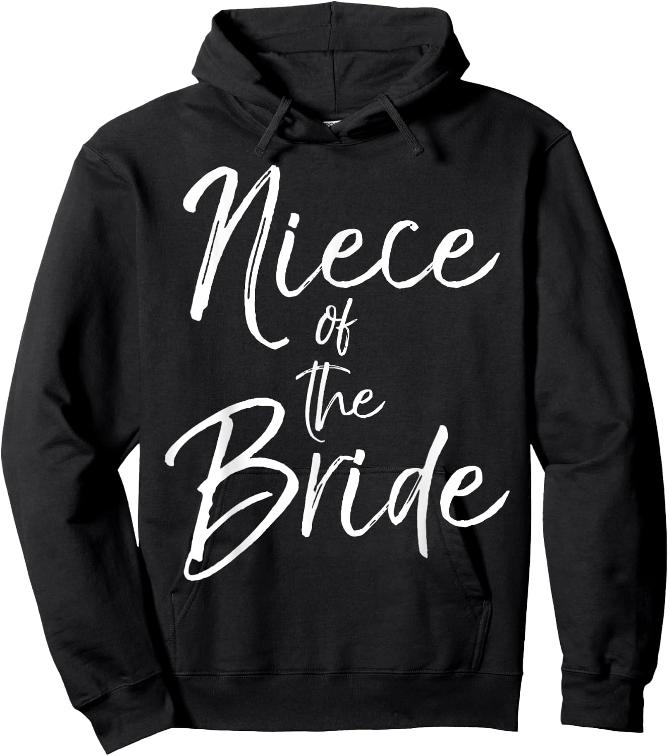 Matching Bridal Party Gifts for Family Niece of the Bride Hoodie - Hoodie | Black