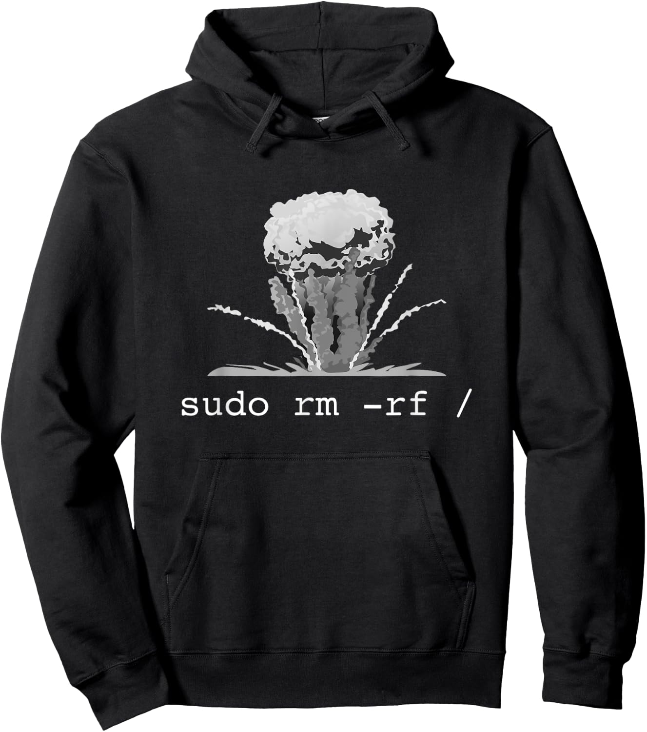 Linux - Funny Linux Gift Command Sudo RM RF Women Hoodie - Hoodie | Black