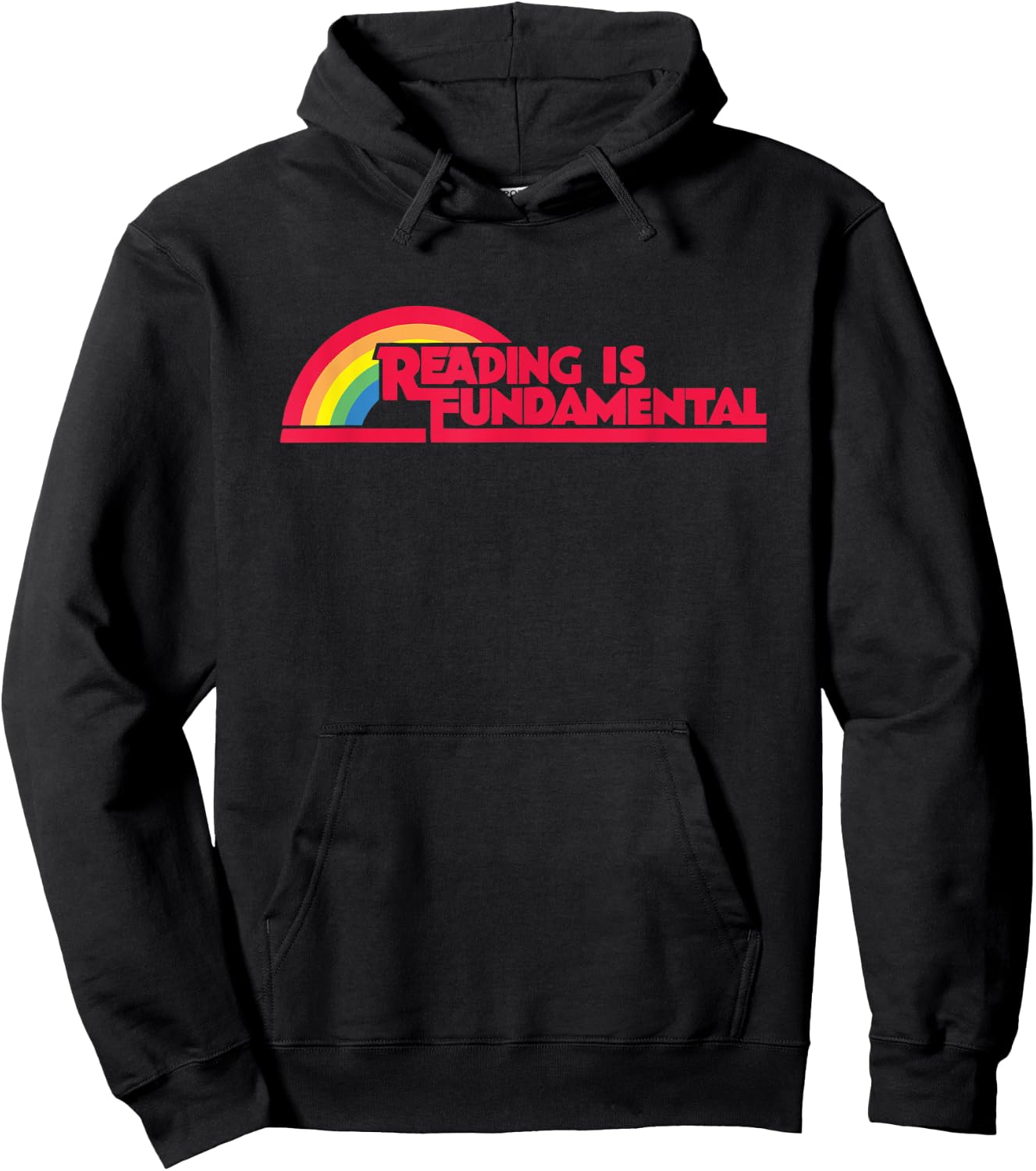 Reading is Fundamental Gay Rainbow Hoodie - Hoodie | Black