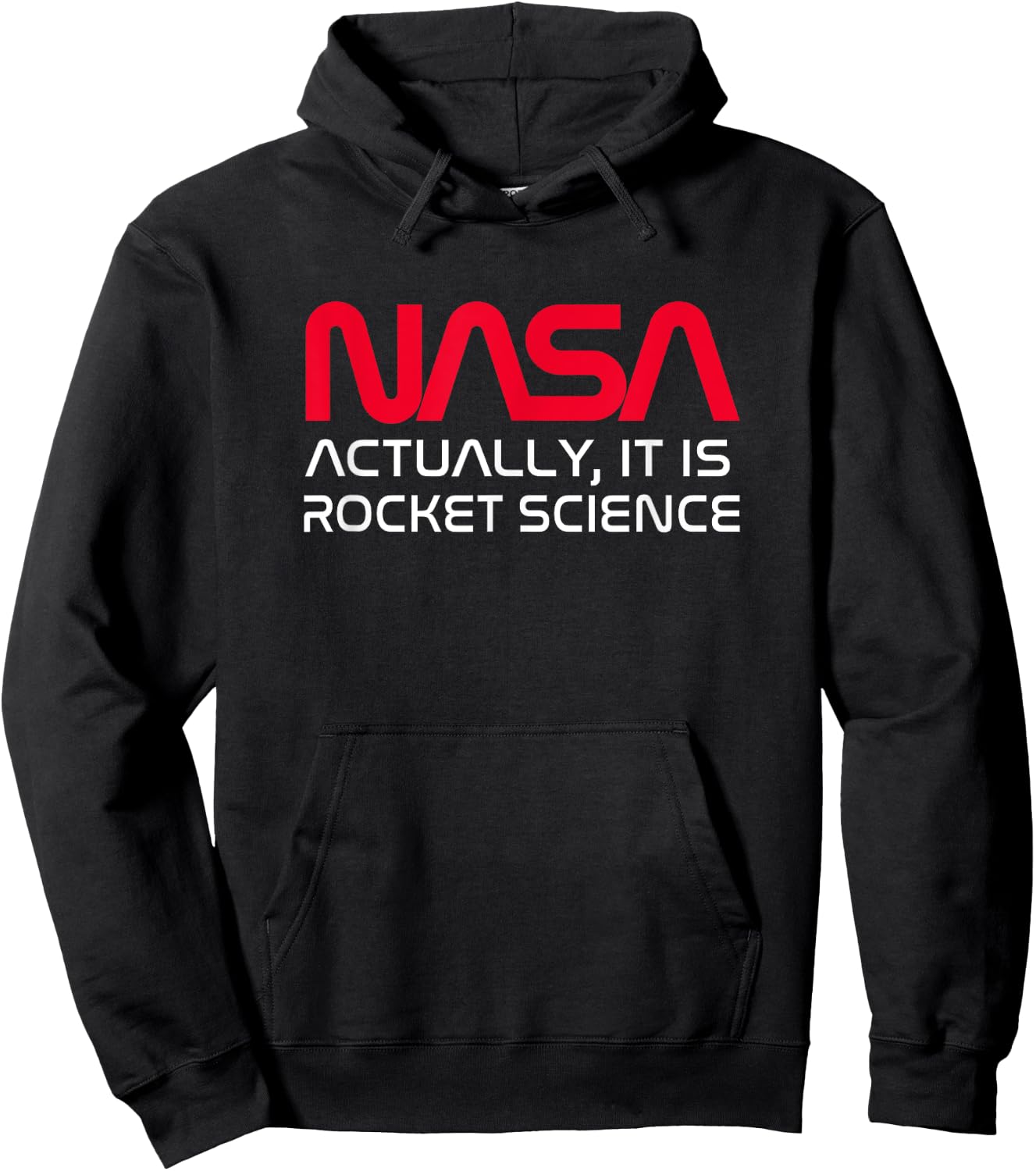 NASA Actually It Is Rocket Science Hoodie - Hoodie | Black