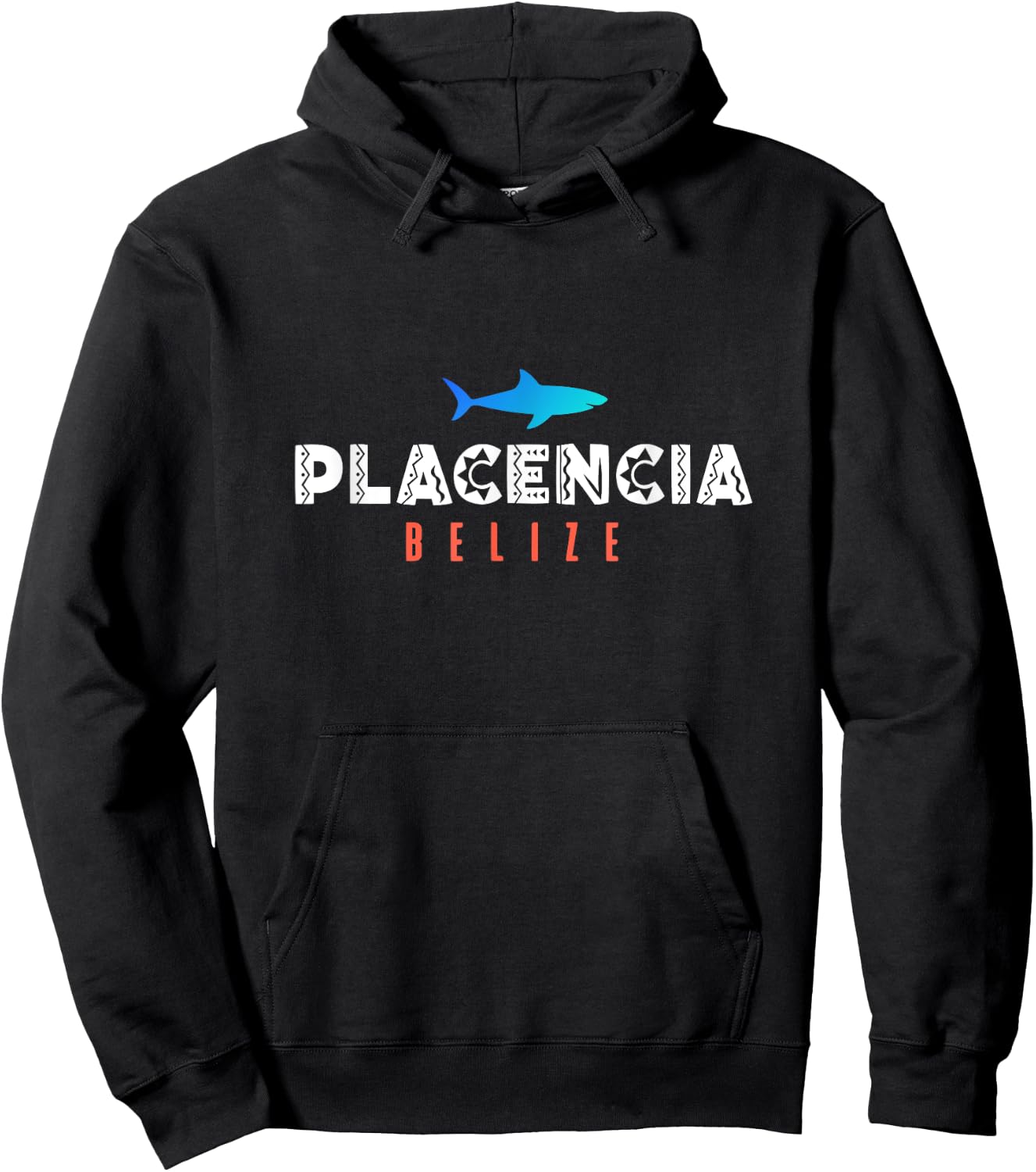 Placencia Belize Shark Scuba Diving Gift Hoodie - Hoodie | Black