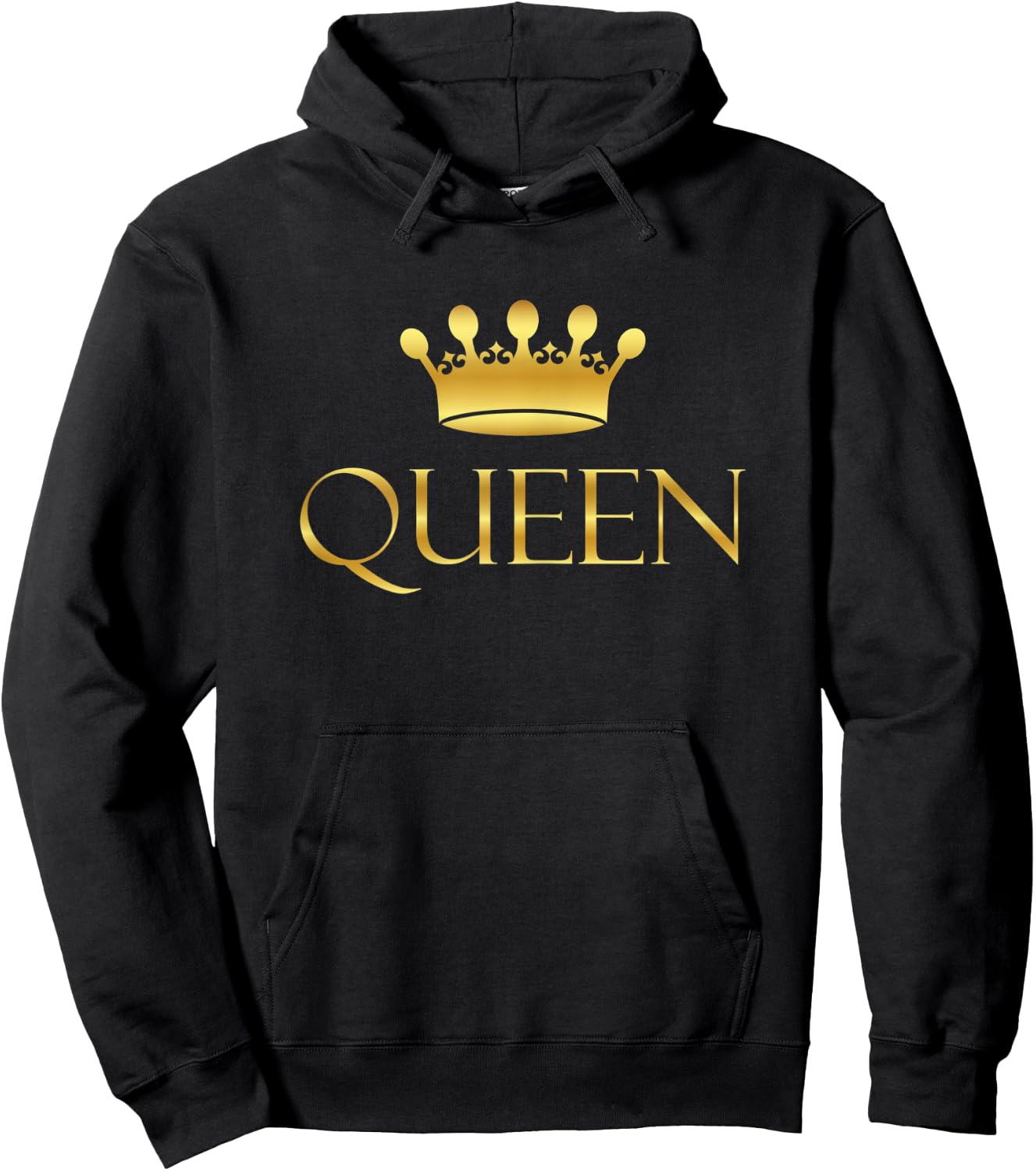 Cute Royal Crown and Queen Hoodie - Hoodie | Black