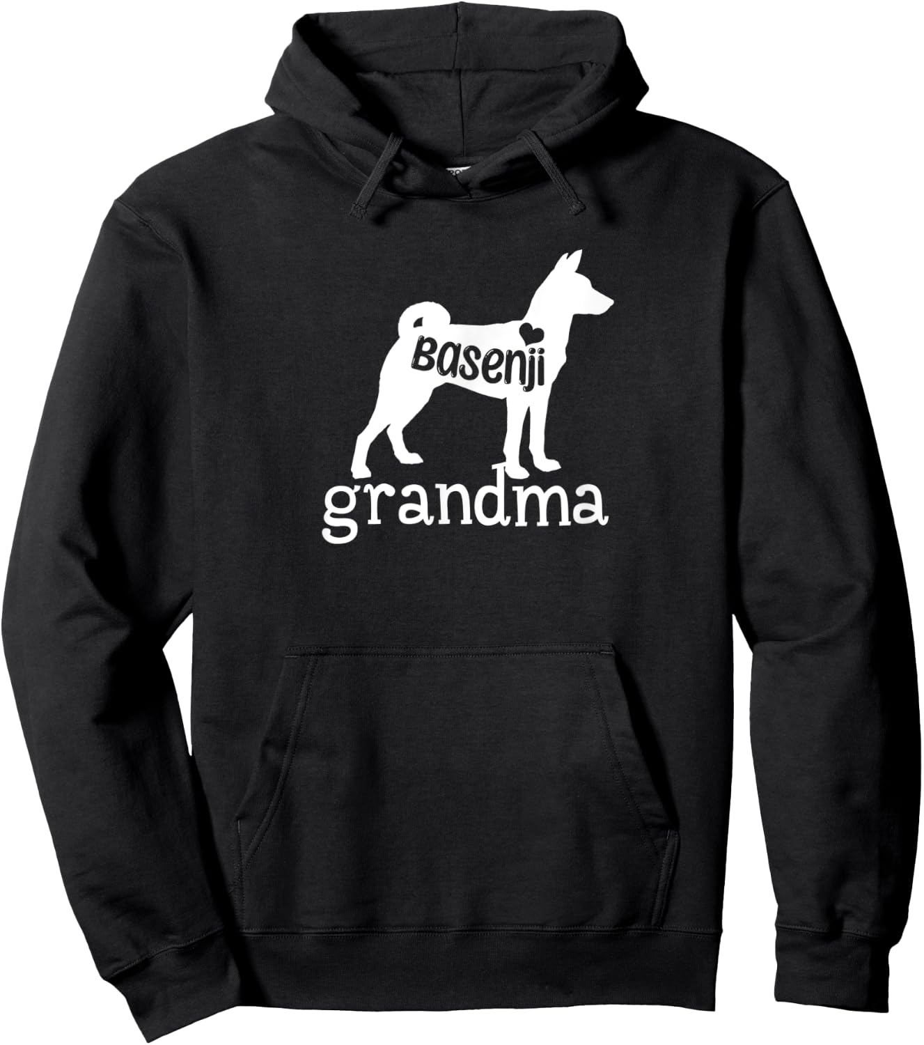 Basenji Dog Grandma Lover Gifts Cute Dog Mom Owner Hoodie - Hoodie | Black
