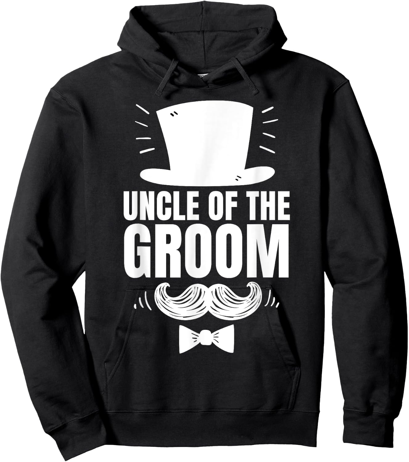 Uncle of The Groom For Wedding Groom's Uncle Hoodie - Hoodie | Black