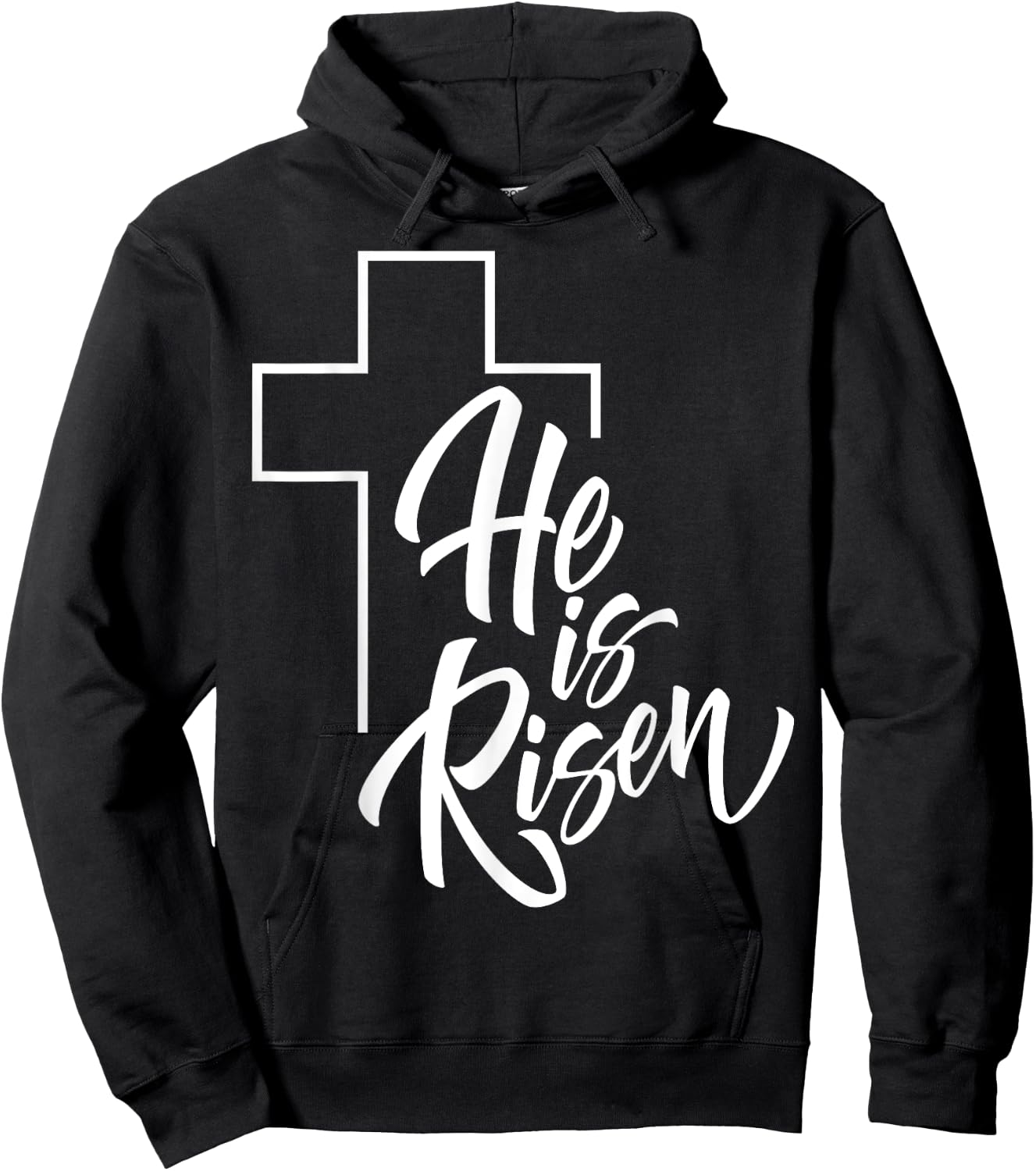 He Is Risen | Easter Jesus Hoodie - Hoodie | Black