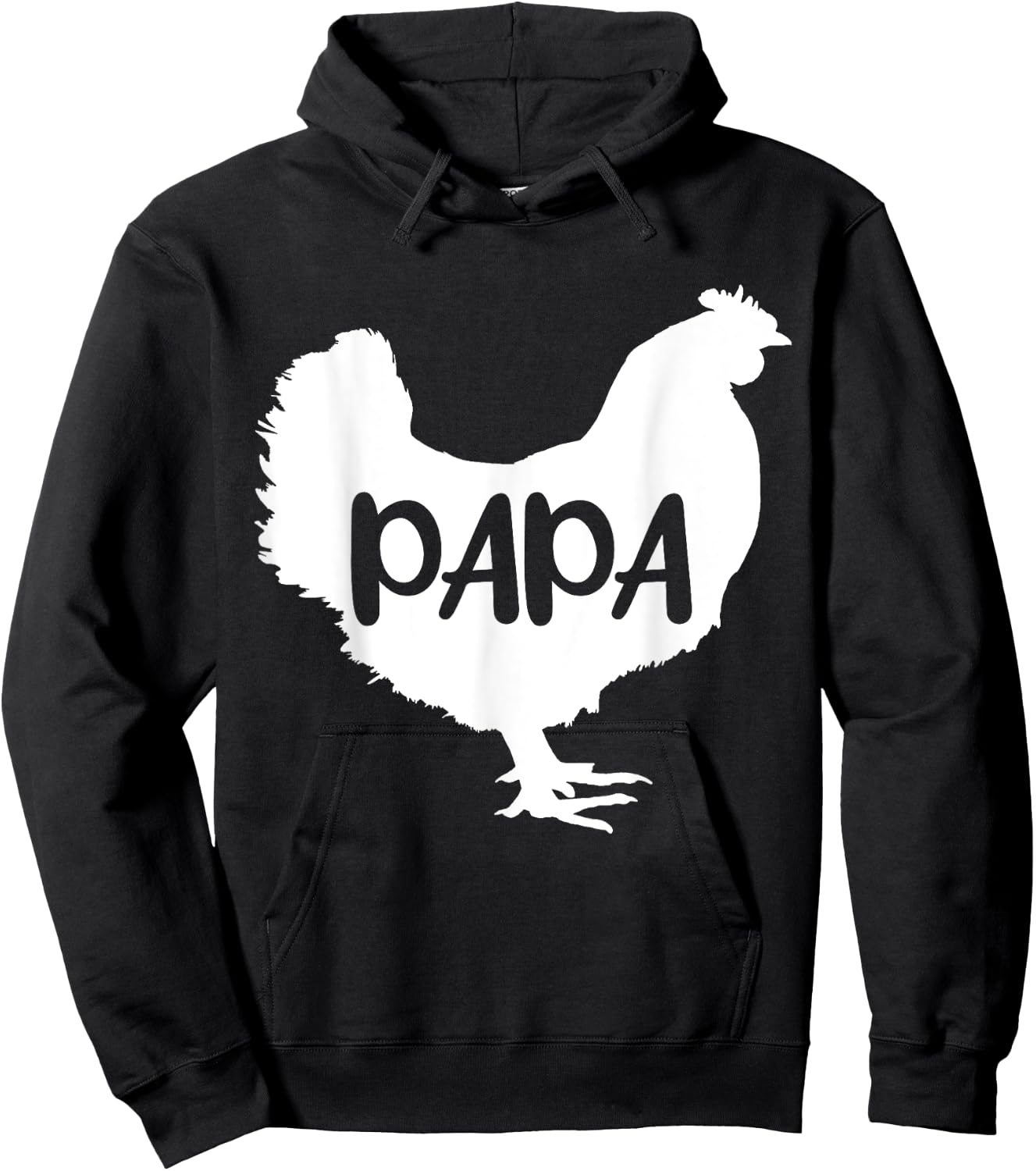 Papa Chicken Grandpa Chickens Hoodie - Hoodie | Black