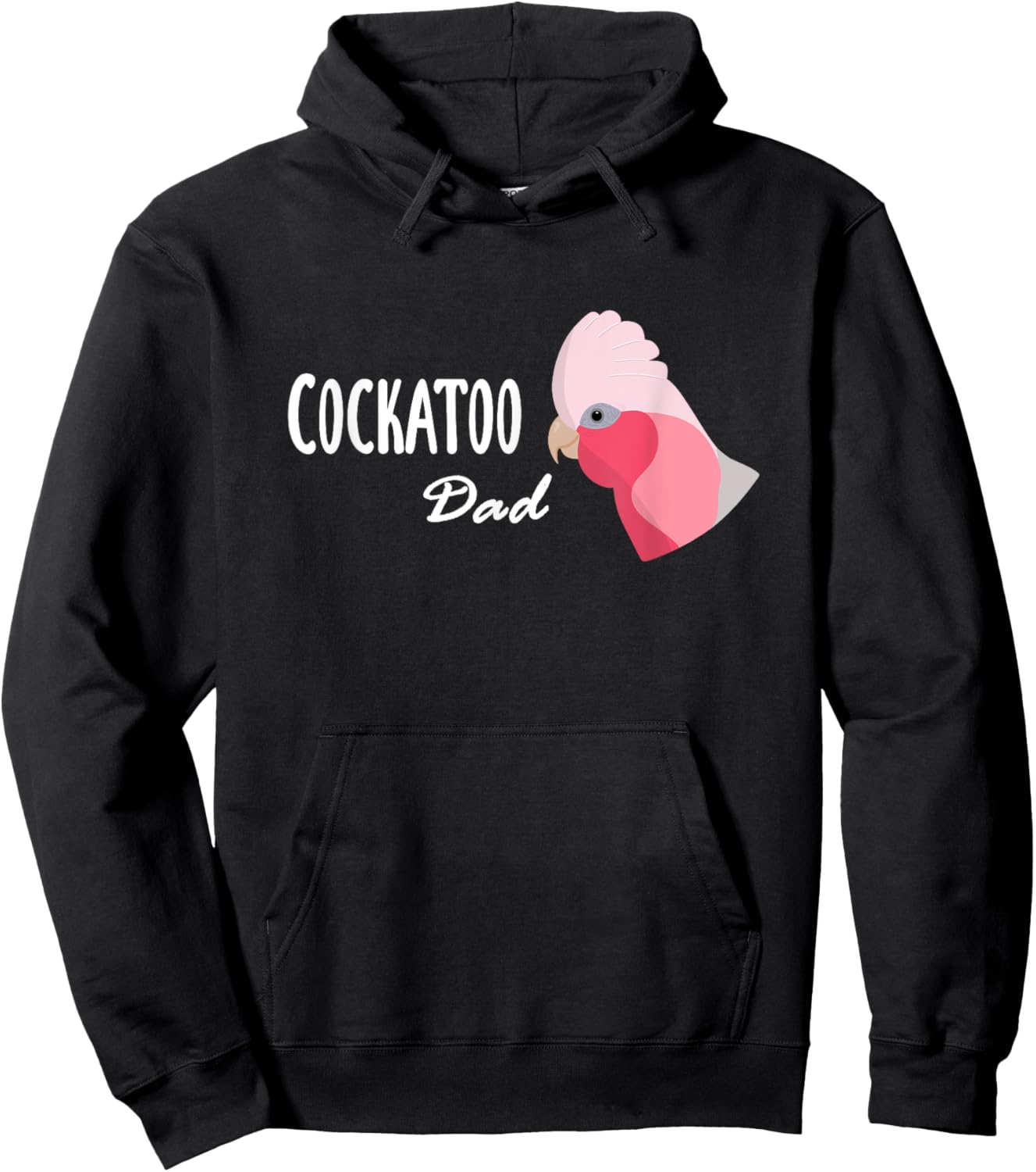 Cockatoo Dad - Galah Cockatoo Parrot Hoodie - Hoodie | Black