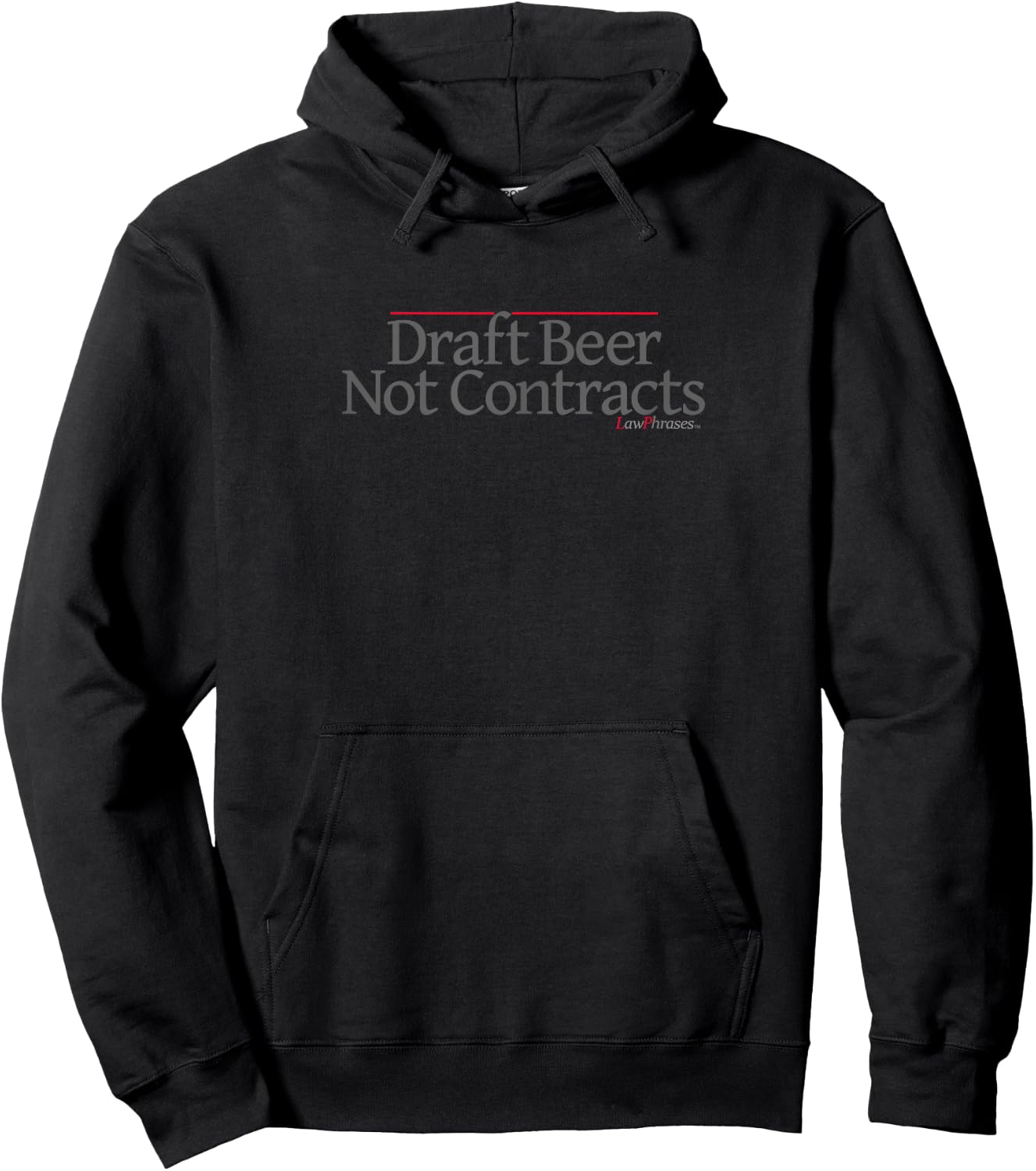 DRAFT BEER NOT CONTRACTS by LawPhrases Hoodie - Hoodie | Black