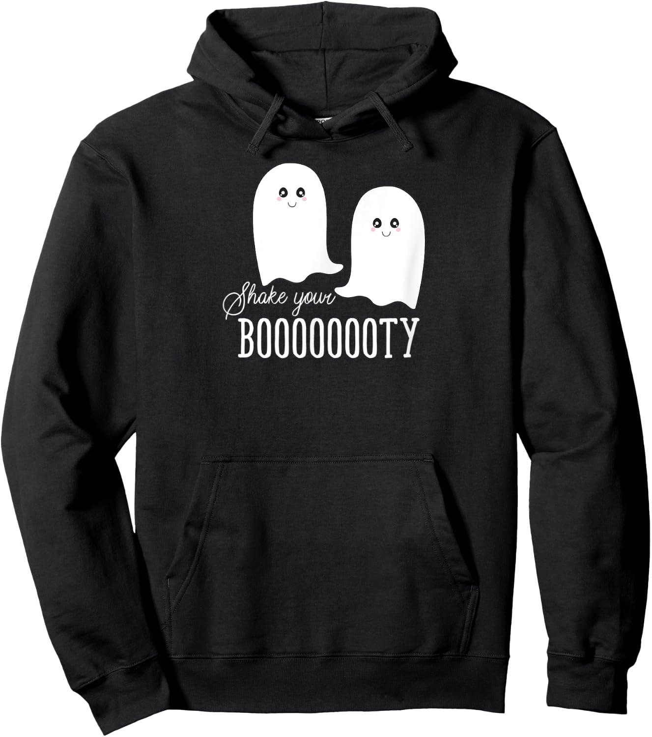 Shake Your Booty Halloween Cute Ghosts Funny Hoodie - Hoodie | Black