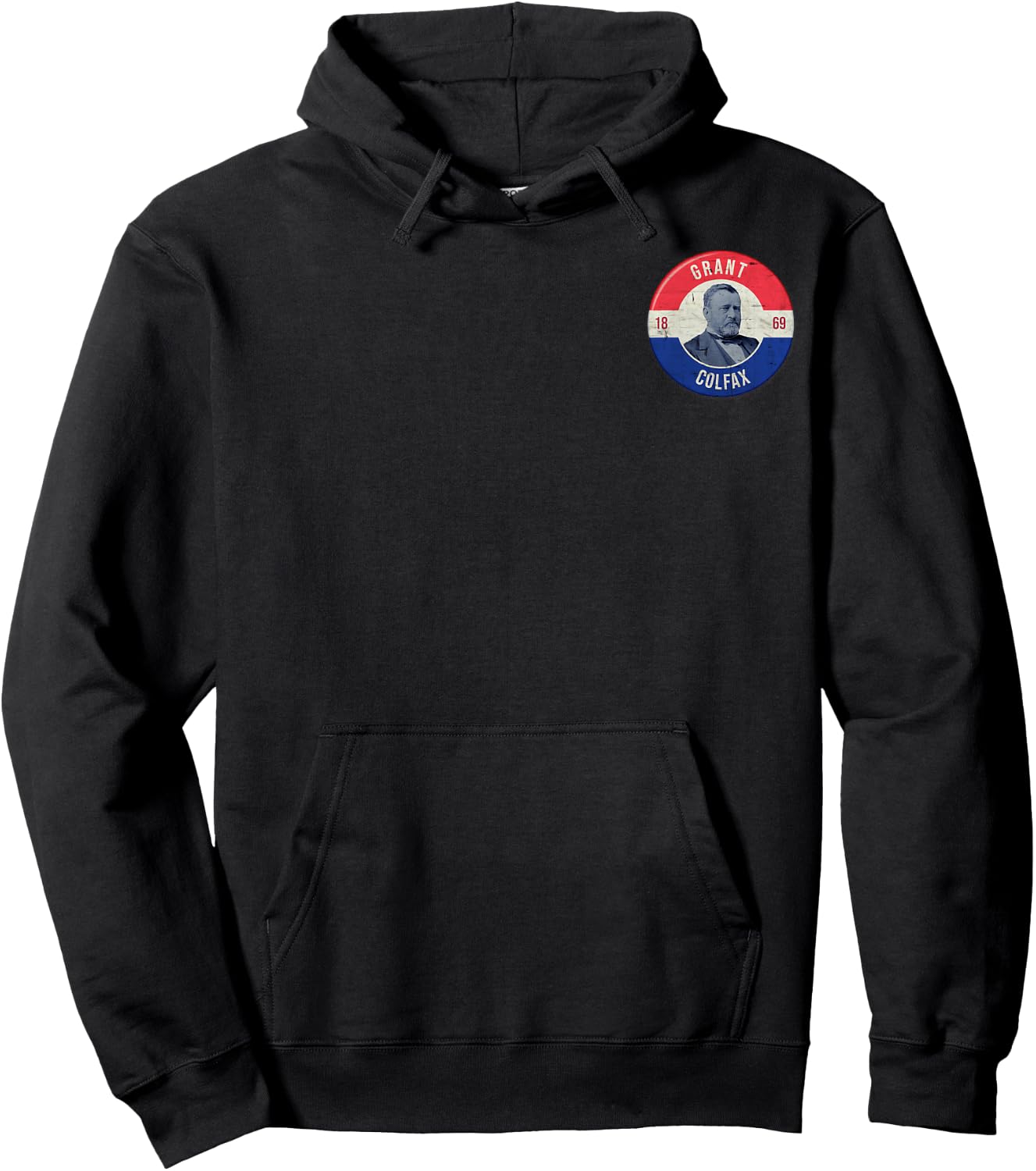 Ulysses S. Grant Presidential 1869 Campaign Colfax USA Shirt Hoodie - Hoodie | Black