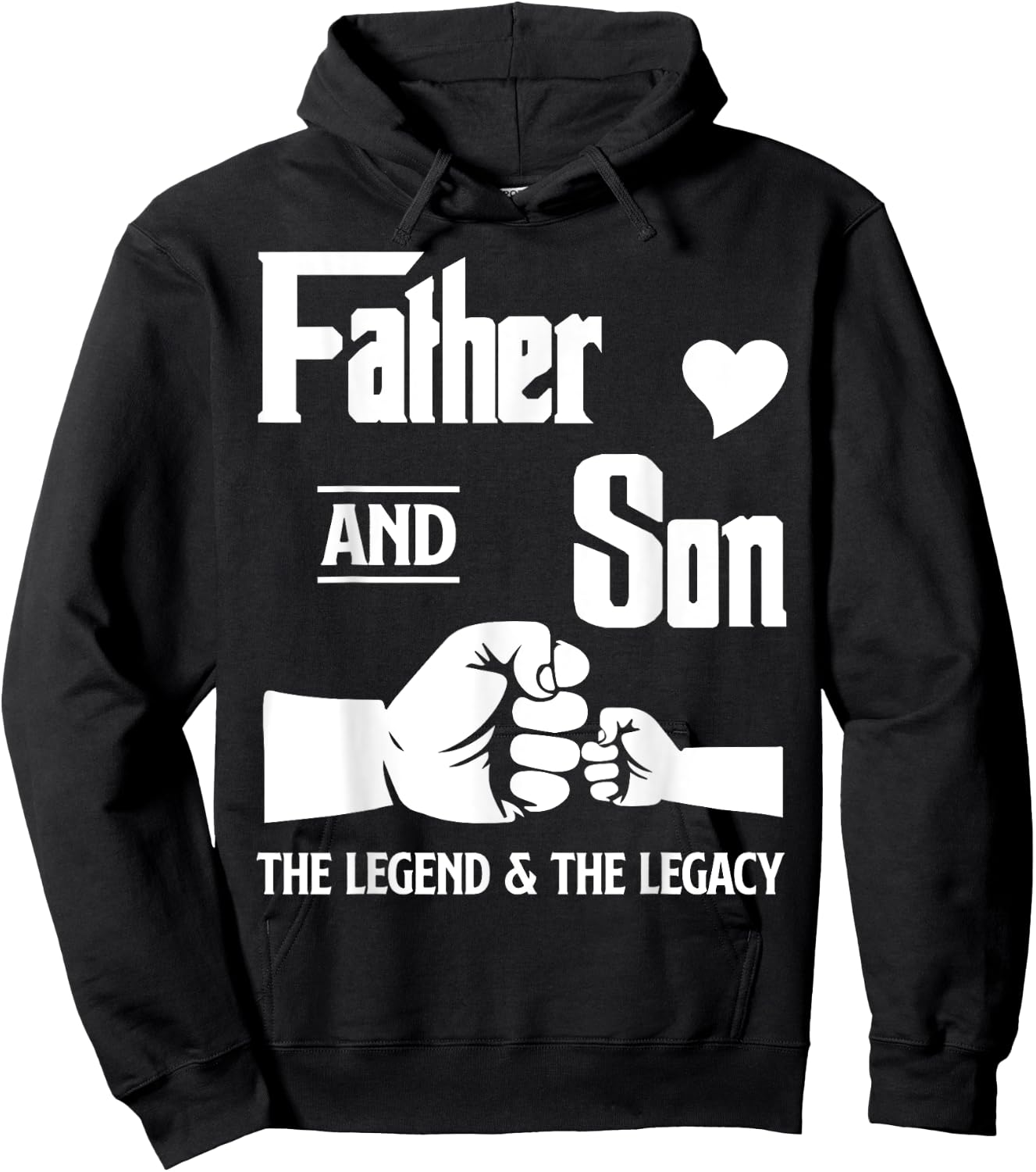 Daddy Father Son Matching Quote Design Hoodie - Hoodie | Black