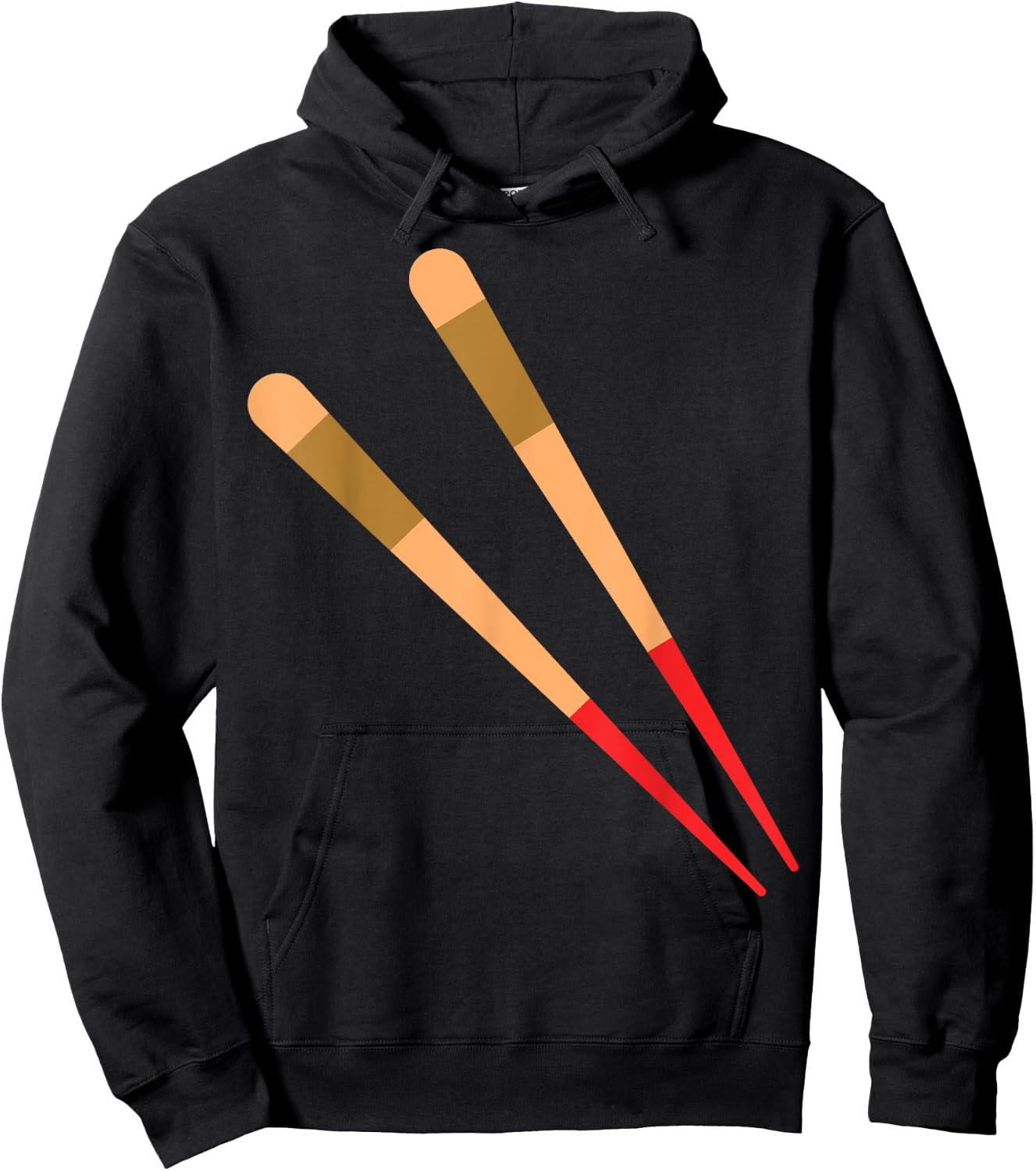 Chopstick Easy Sushi and Chopstick Couple Halloween Costume Hoodie - Hoodie | Black