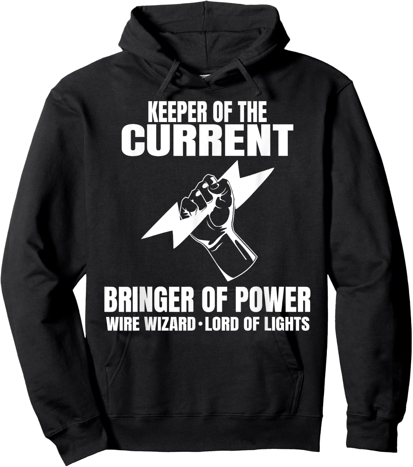 Funny Electrician Electrical Engineer Electricity Gift Hoodie - Hoodie | Black