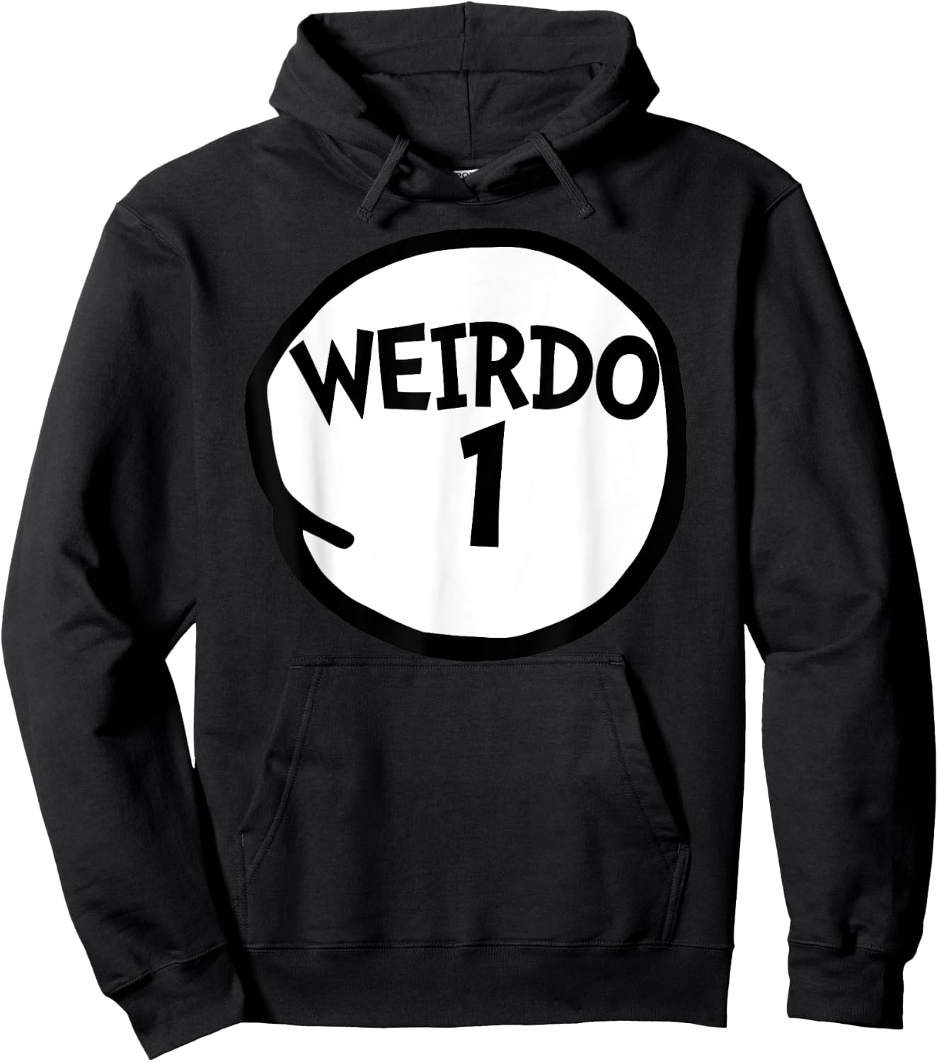 Weirdo 1 Funny Weirdo One Group Hoodie - Hoodie | Black